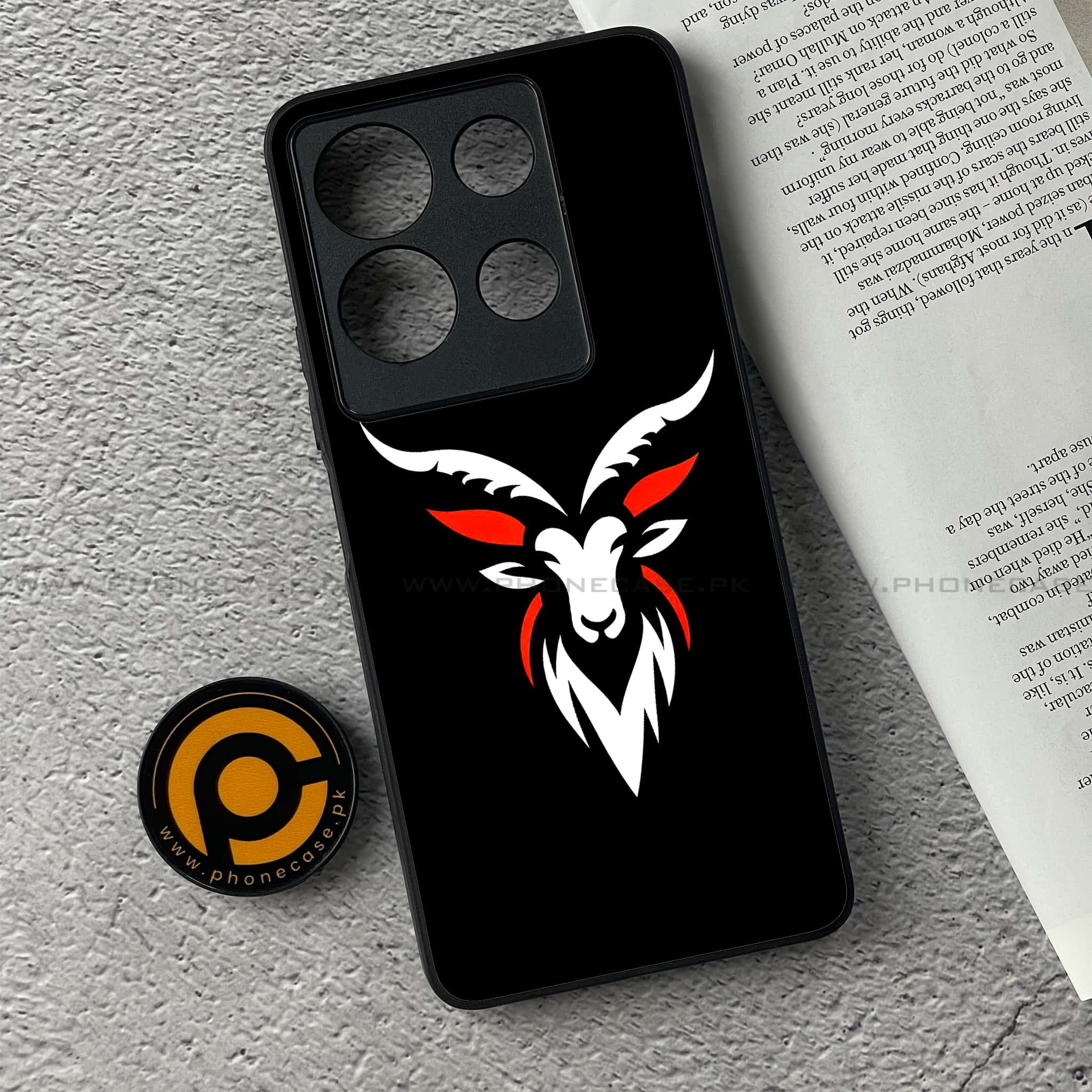 Infinix Note 30 - Minimalistic Design Series - Premium Printed Glass soft Bumper shock Proof Case