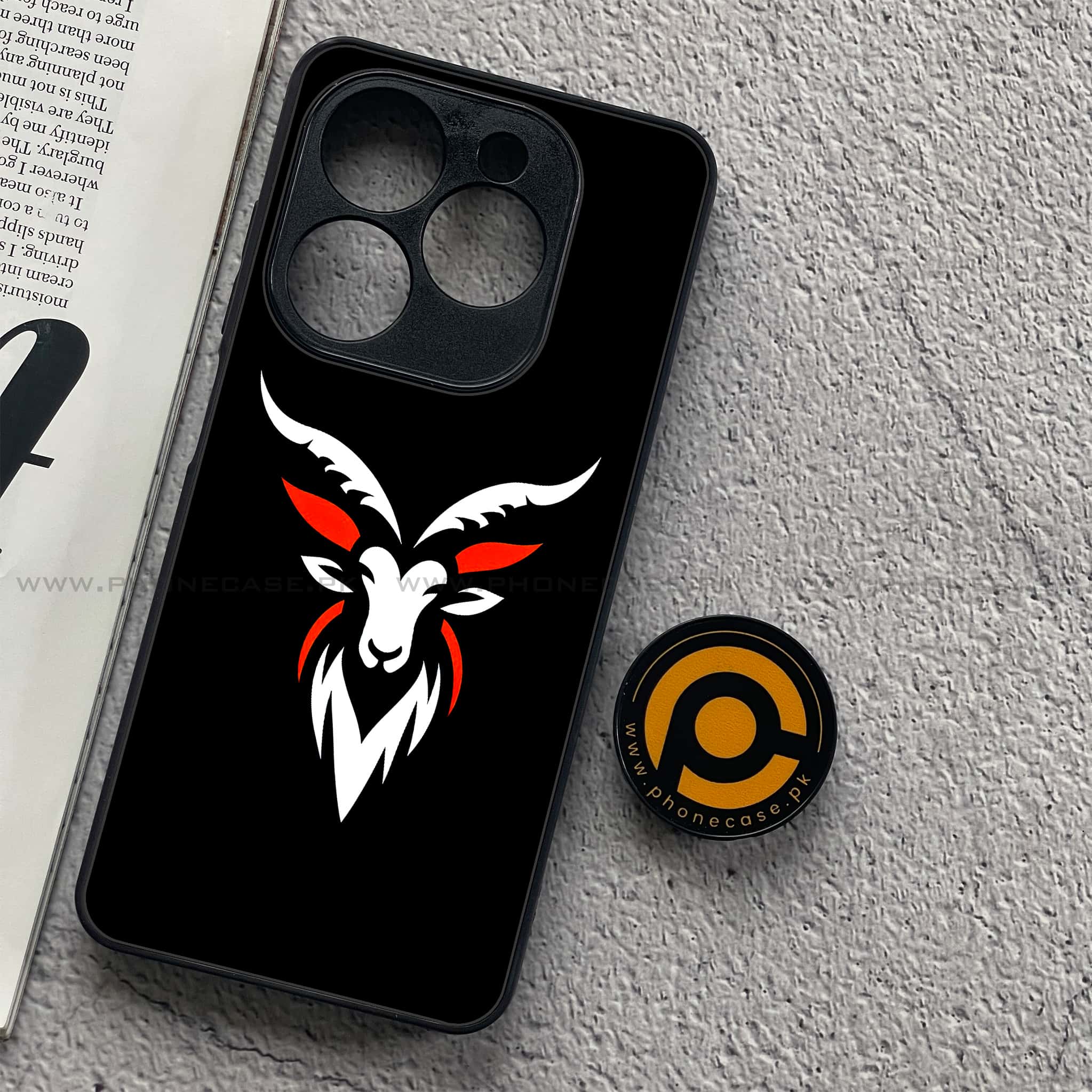 Realme C61 - Minimalistic Design Series - Premium Metal Printed soft Bumper shock Proof Case