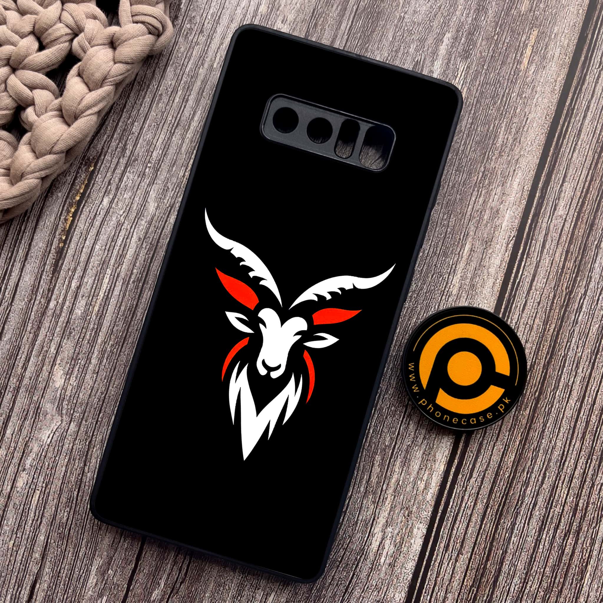 Samsung Galaxy Note 8 - Minimalistic Design Series - Premium Metal Printed soft Bumper shock Proof Case