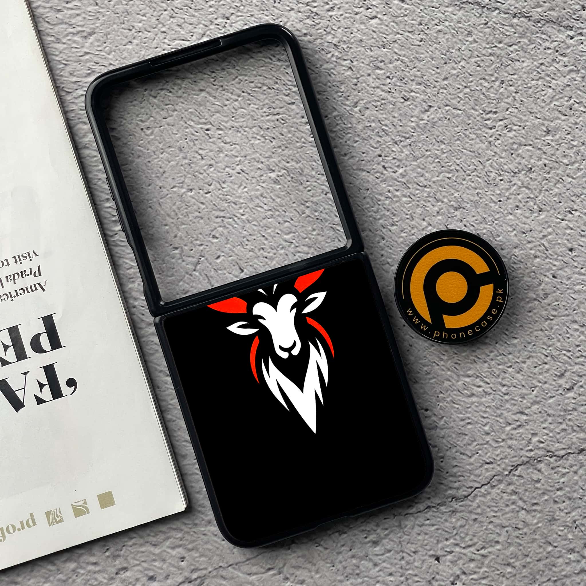 Xiaomi Mix Flip - Minimalistic Design Series - Premium Metal  Printed soft Bumper shock Proof Case