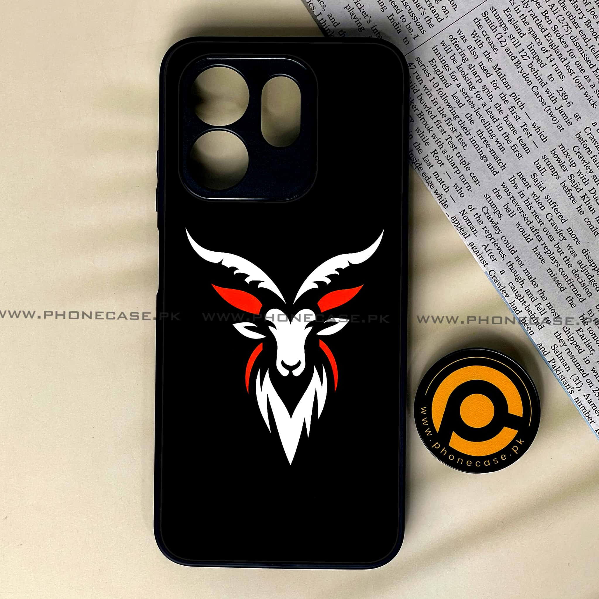 Infinix Smart 9 HD - Minimalistic Design - Premium Metal Printed soft Bumper shock Proof Case