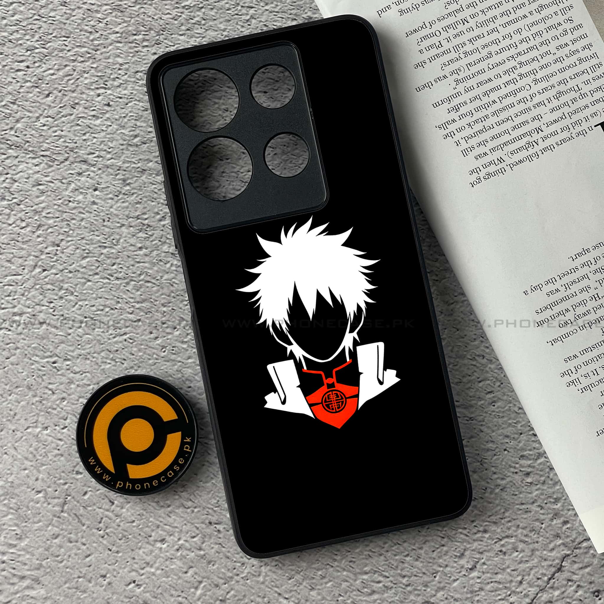 Infinix Note 30 - Minimalistic Design Series - Premium Printed Glass soft Bumper shock Proof Case