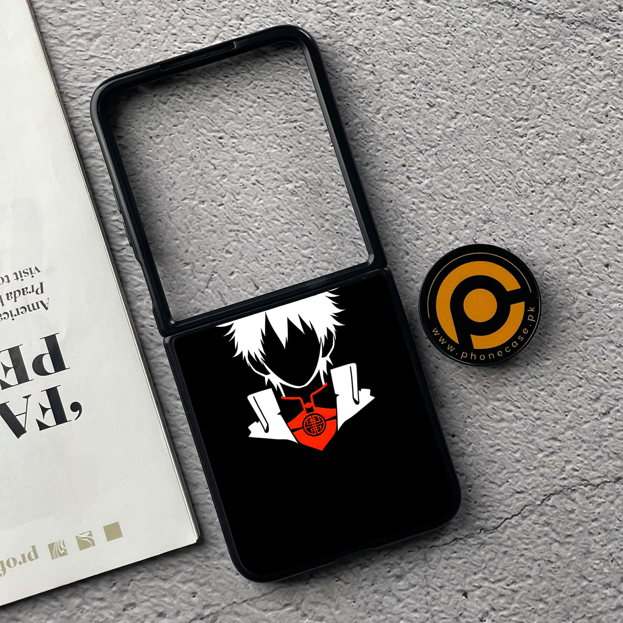 Xiaomi Mix Flip - Minimalistic Design Series - Premium Metal  Printed soft Bumper shock Proof Case