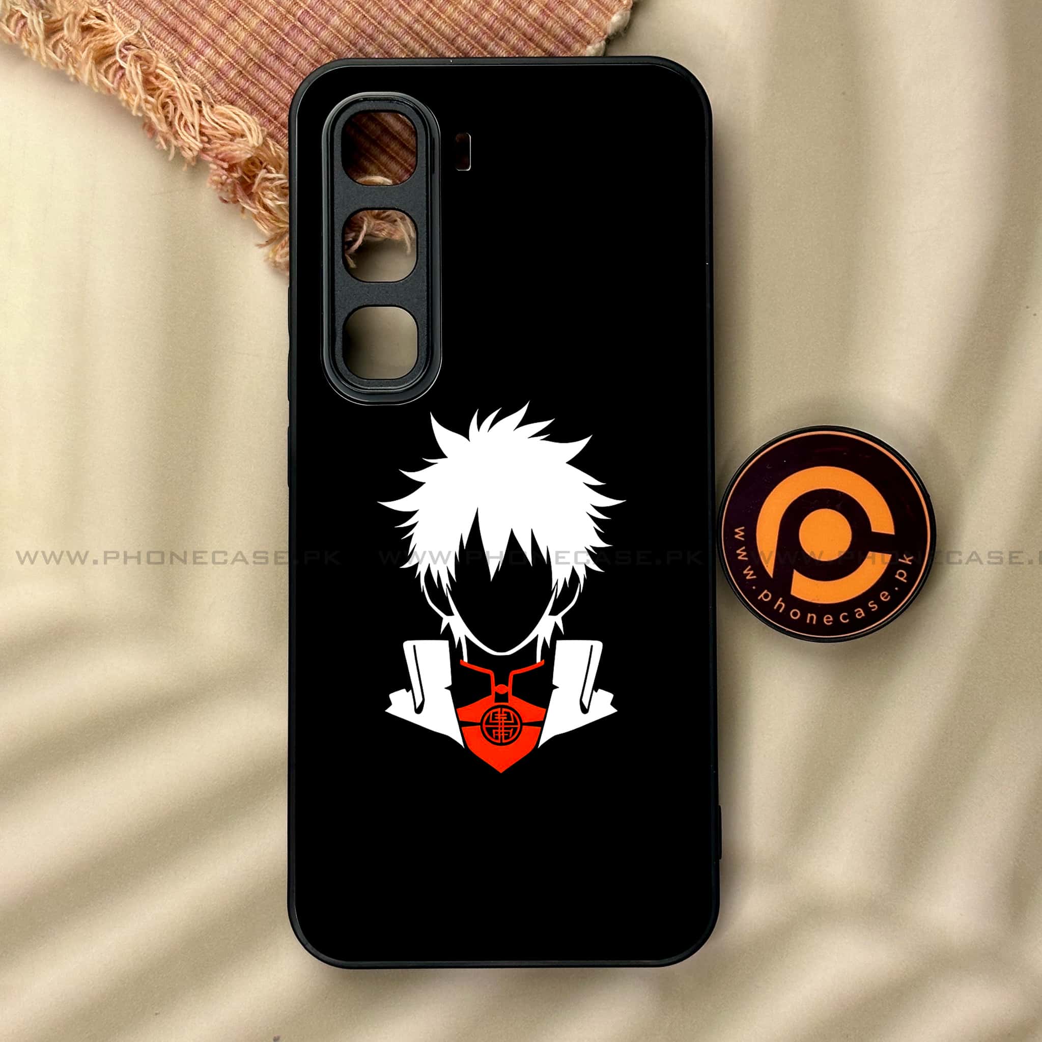 Infinix Hot 60 Pro - Minimalistic Design Series - Premium Metal Printed soft Bumper shock Proof Case