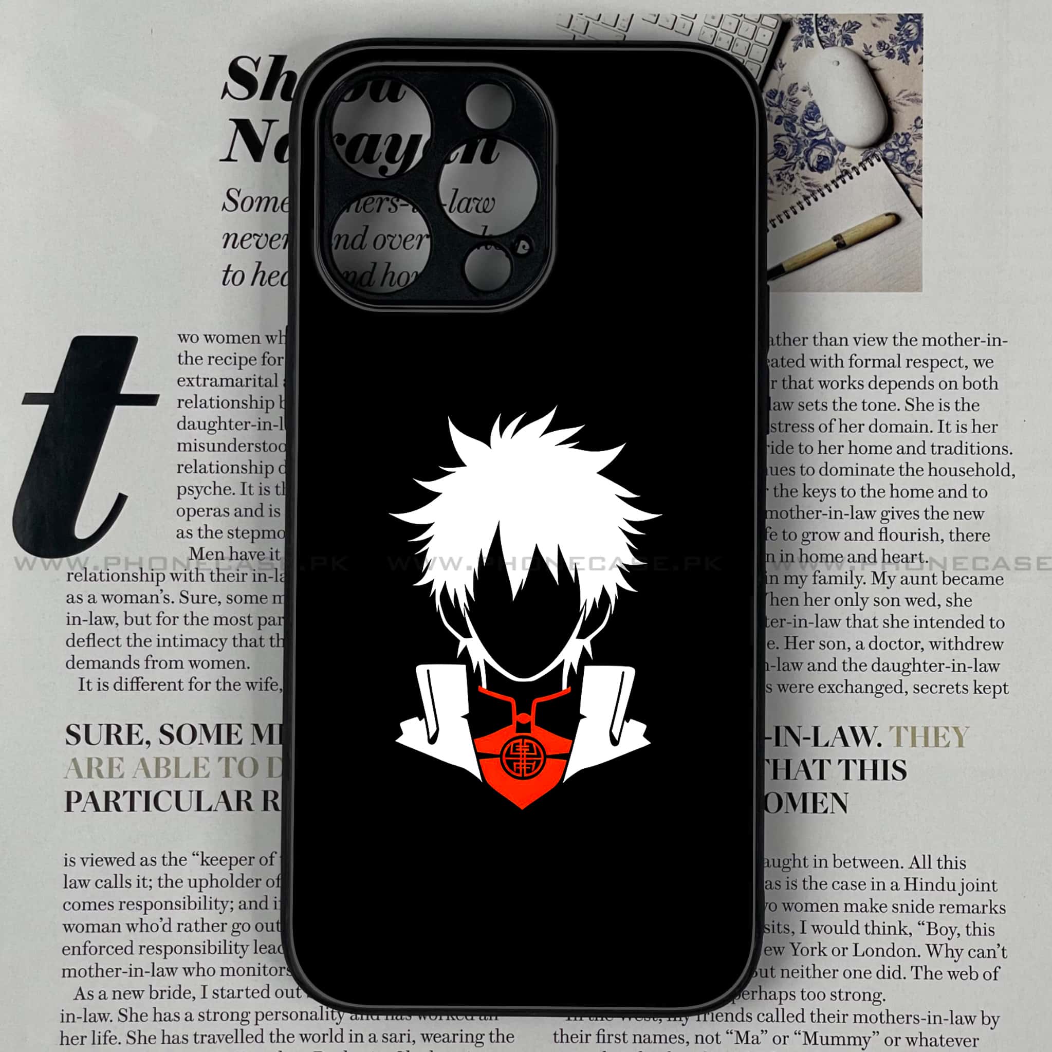 iPhone 14 Pro Max - Minimalistic Design Series - Premium Metal Printed soft Bumper shock Proof Case