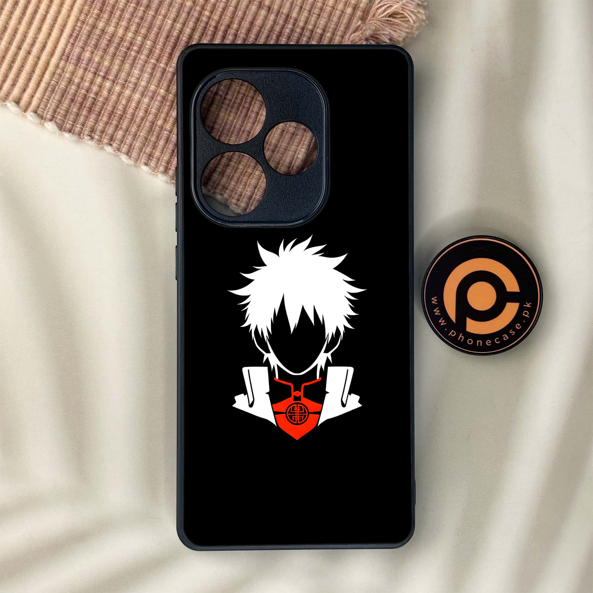 Realme GT 6 - Minimalistic Design Series - Premium Metal Printed soft Bumper shock Proof Case