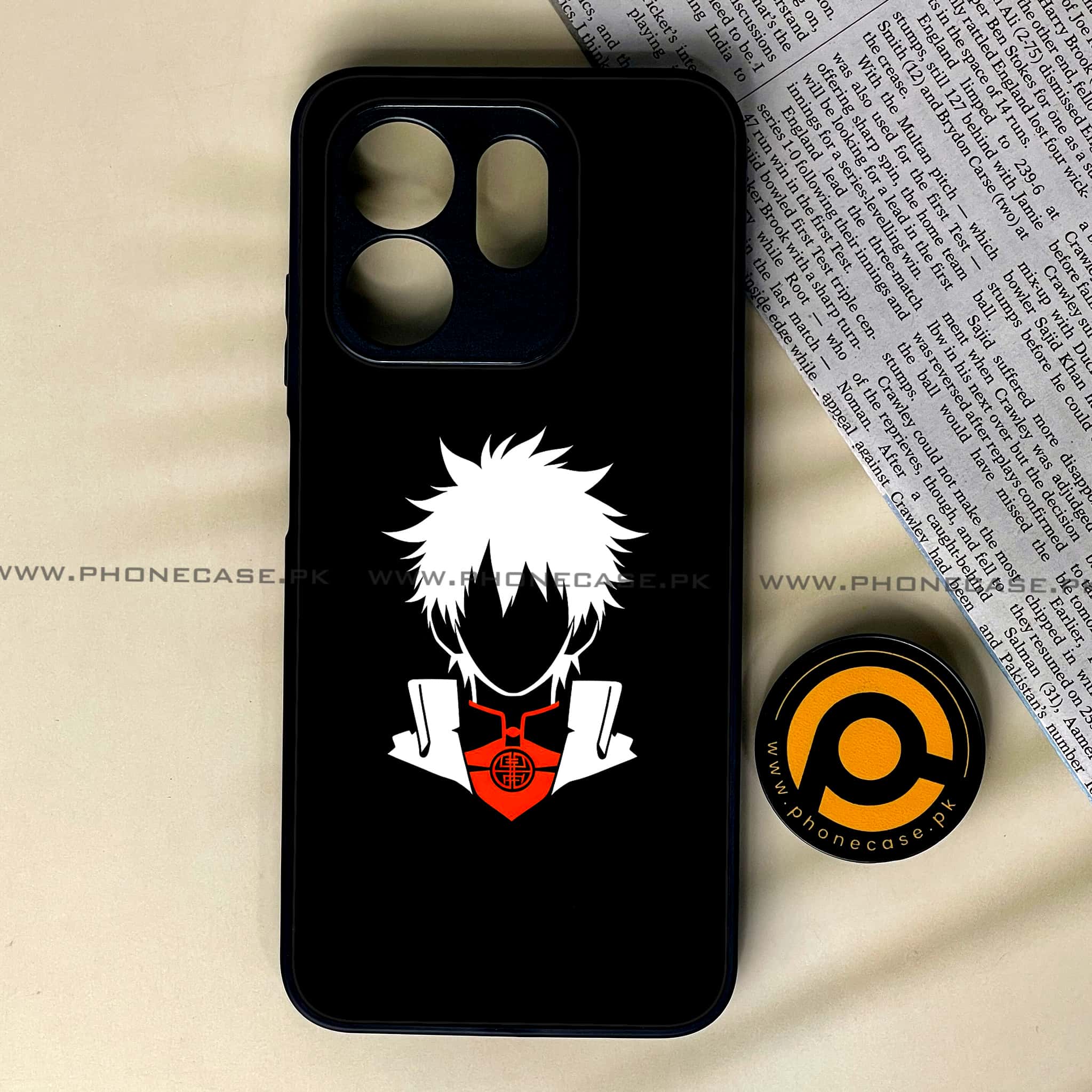 Infinix Smart 9 HD - Minimalistic Design - Premium Metal Printed soft Bumper shock Proof Case