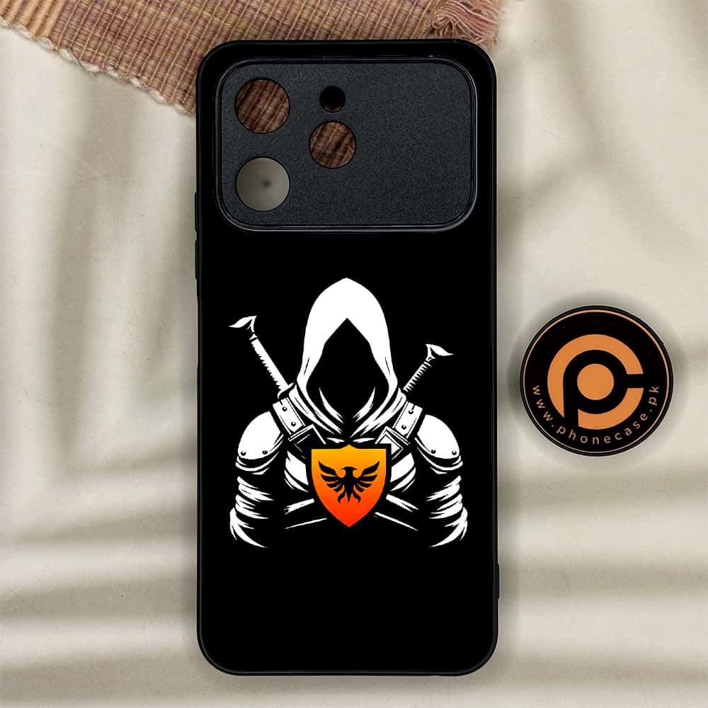Tecno Spark 40 - Minimalistic Design Series - Premium Metal Printed soft Bumper shock Proof Case