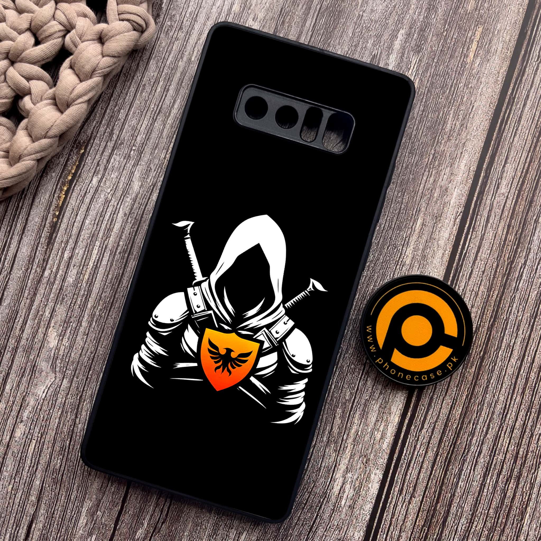 Samsung Galaxy Note 8 - Minimalistic Design Series - Premium Metal Printed soft Bumper shock Proof Case