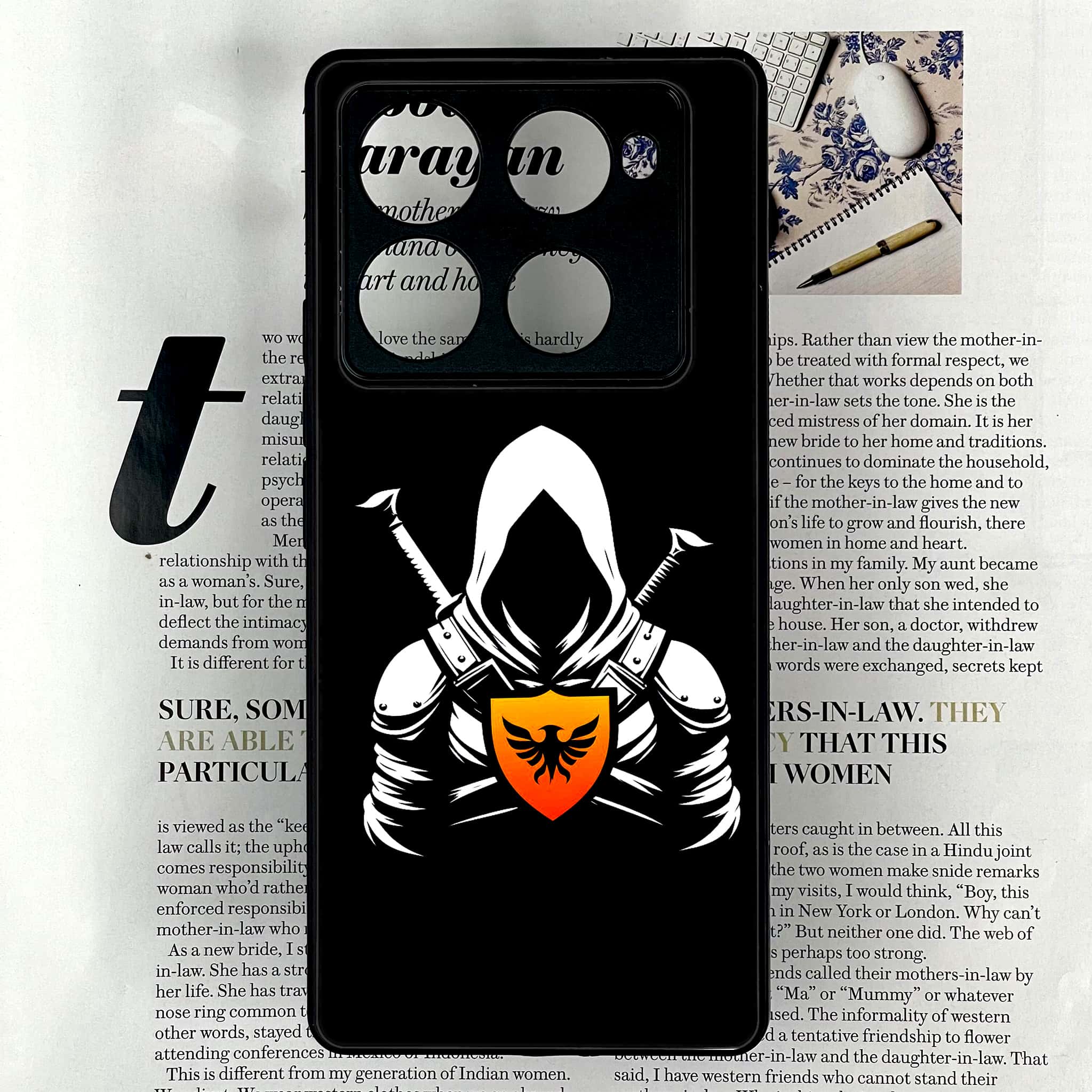 Infinix Note 40 Pro Plus - Minimalistic Design Series - Premium Metal Printed soft Bumper shock Proof Case