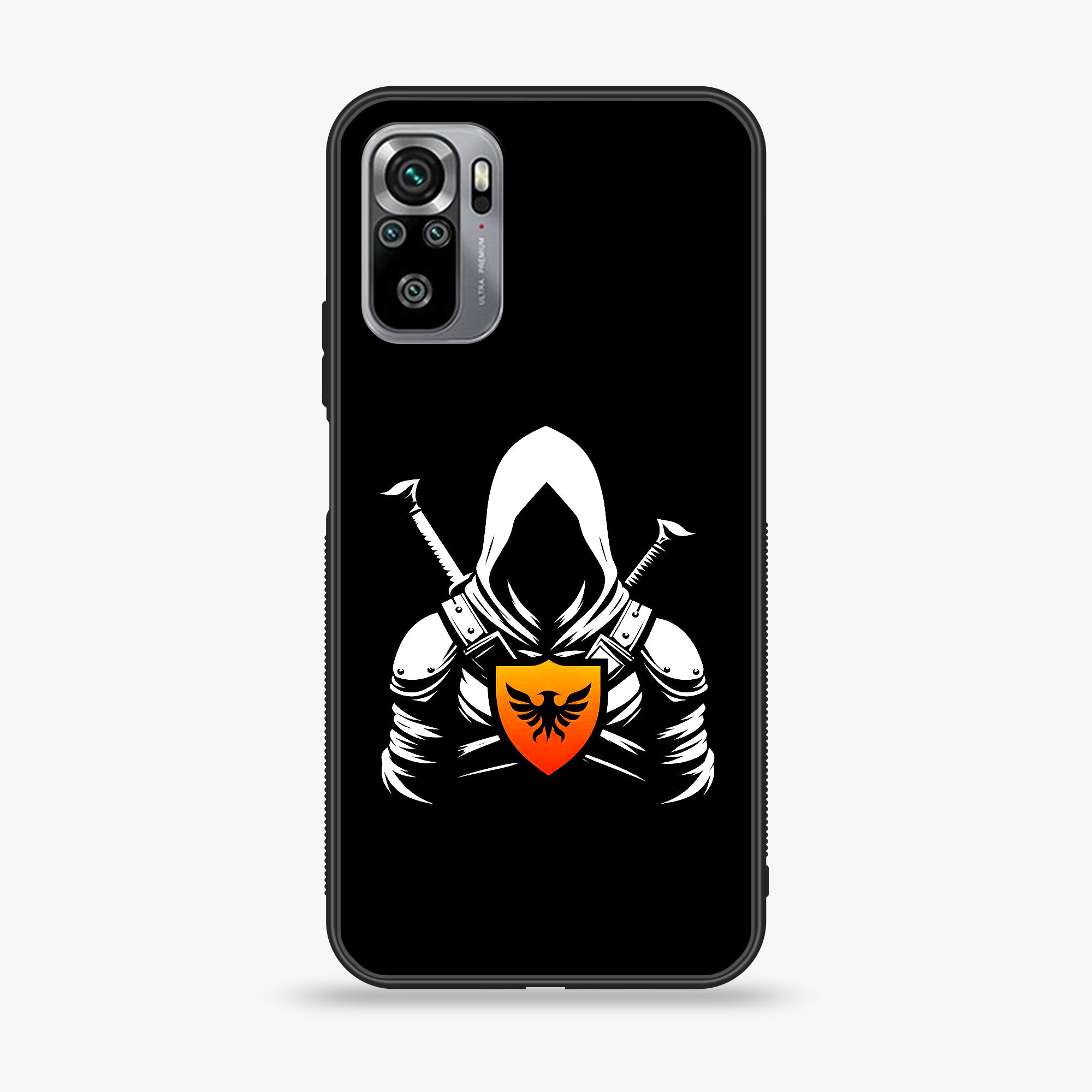 Xiaomi Redmi Note 10S- Minimalistic Design - Premium Printed Glass soft Bumper shock Proof Case