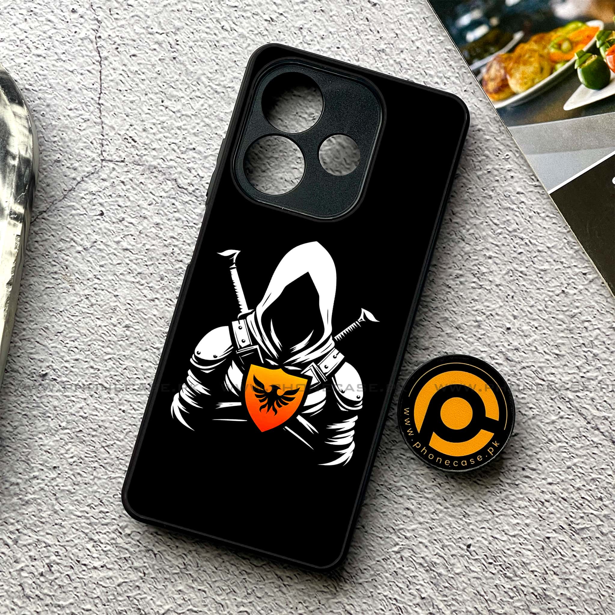 Oppo A5 Pro - Minimalistic Design - Premium Metal Printed soft Bumper shock Proof Case