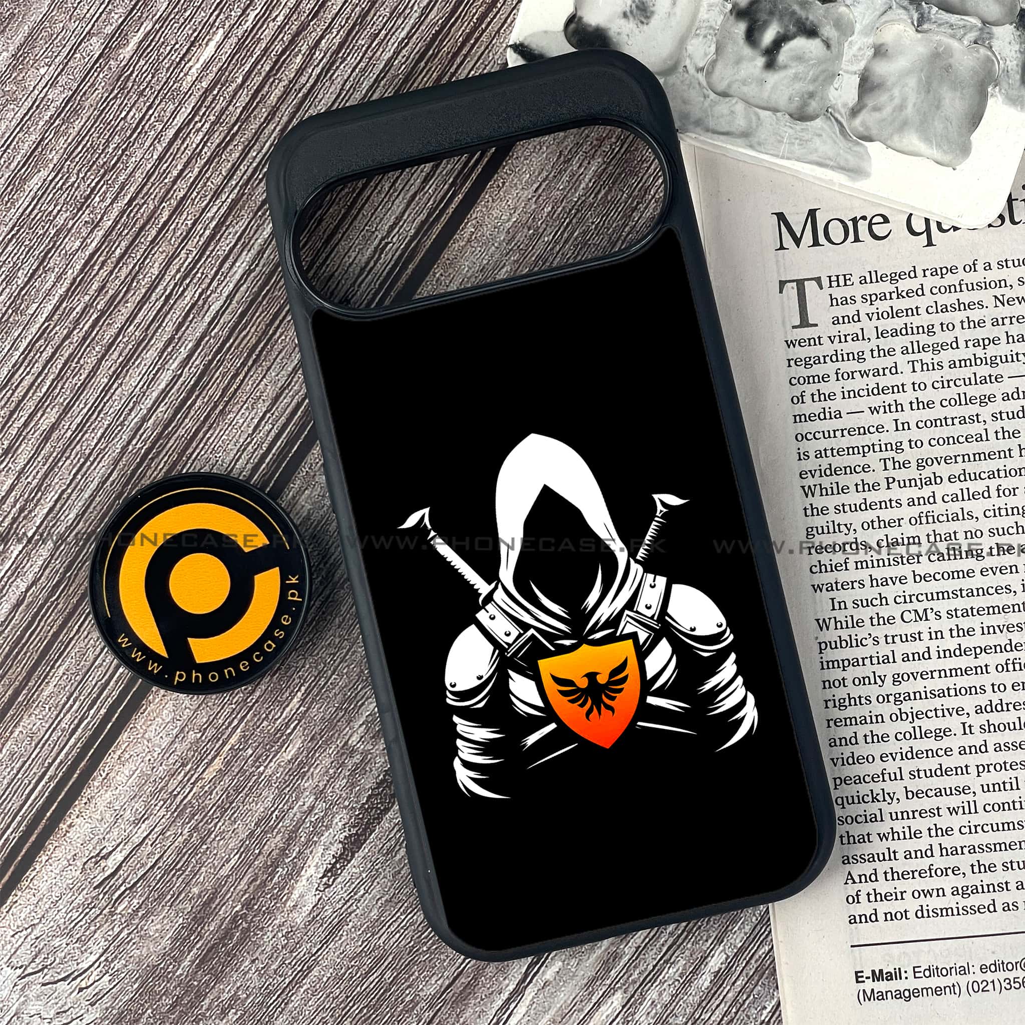 Google Pixel 9 Pro - Minimalistic Design Series - Premium Metal Printed soft Bumper Shock Proof Case