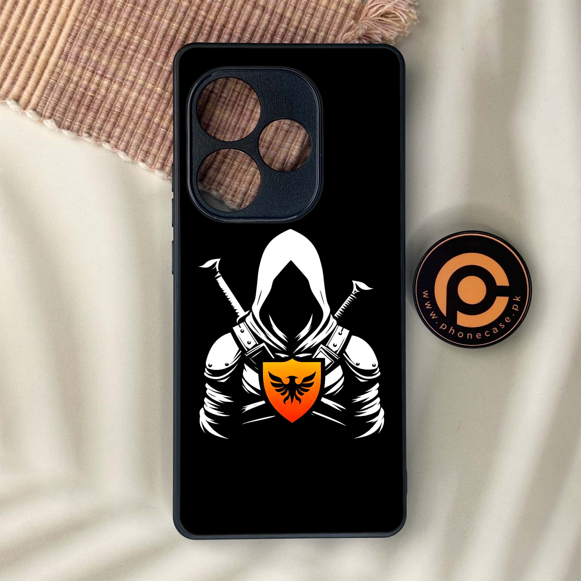 Realme GT 6 - Minimalistic Design Series - Premium Metal Printed soft Bumper shock Proof Case
