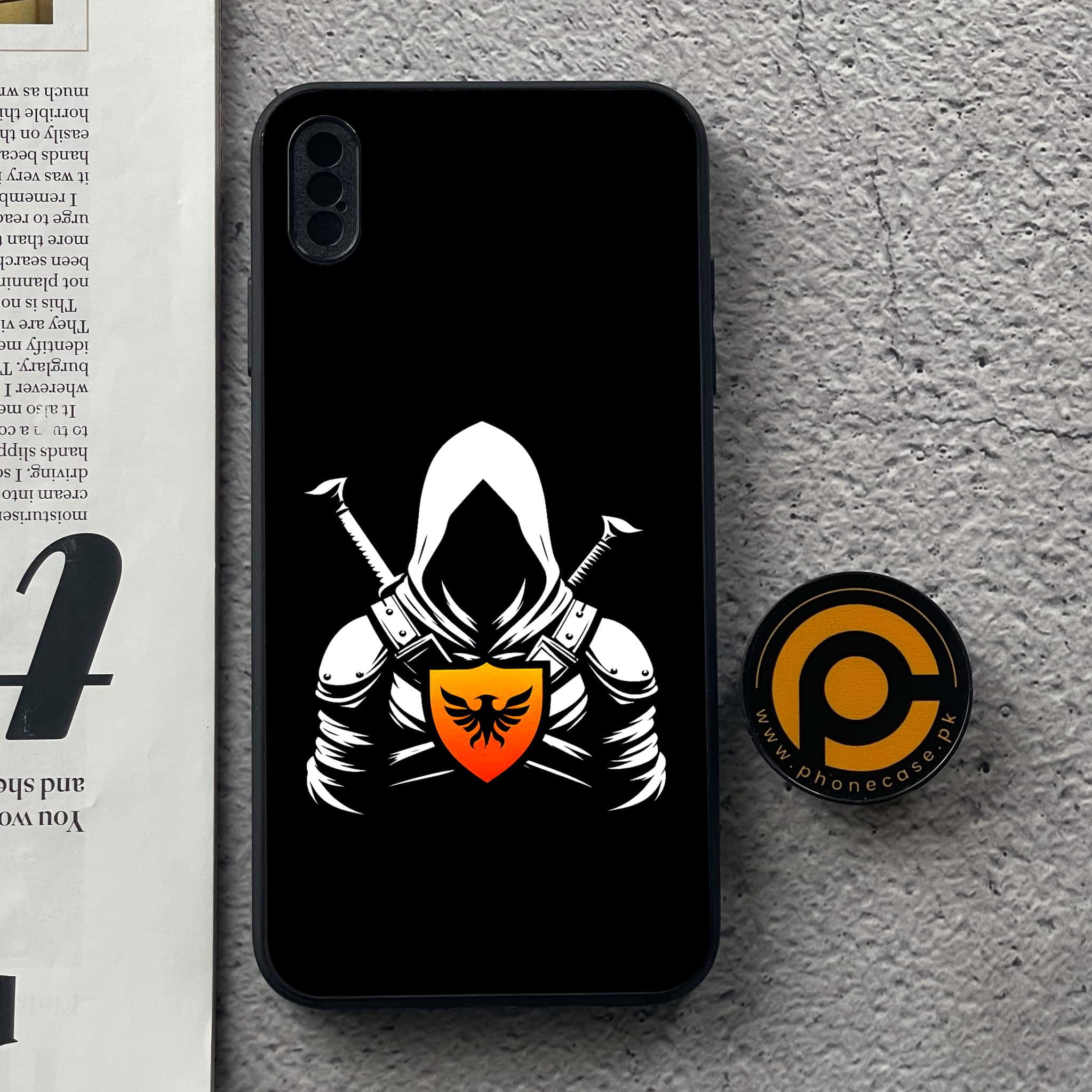 iPhone Xs Max - Minimalistic Design Series - Premium Metal  Printed soft Bumper shock Proof Case