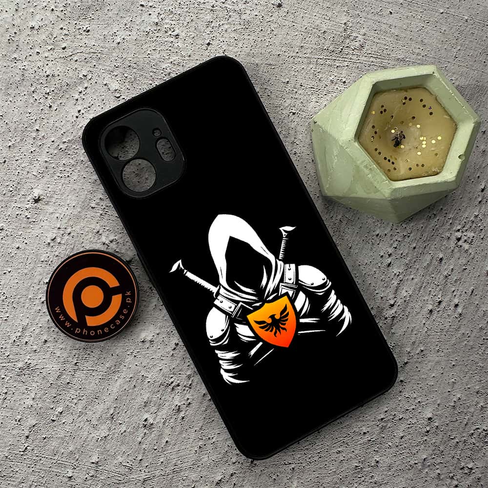 Nothing Phone 2 - Minimalistic Design Series - Premium Metal  Printed soft Bumper shock Proof Case