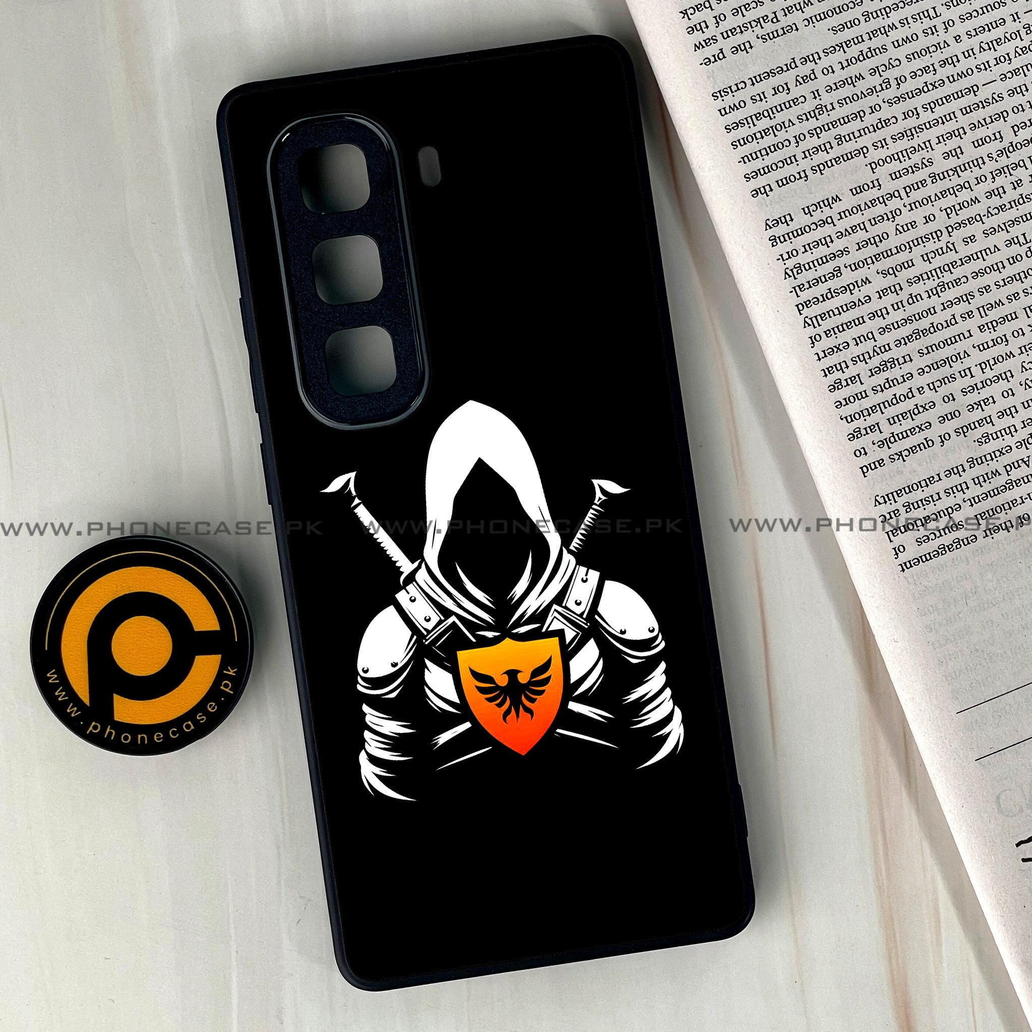 Infinix Hot 60 Pro Plus - Minimalistic Design Series - Premium Metal Printed soft Bumper shock Proof Case