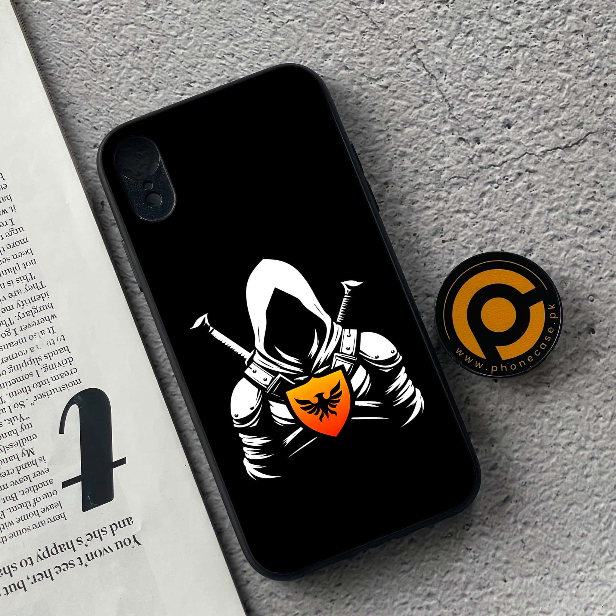 iPhone XR - Minimalistic Design Series - Premium Metal  Printed soft Bumper shock Proof Case