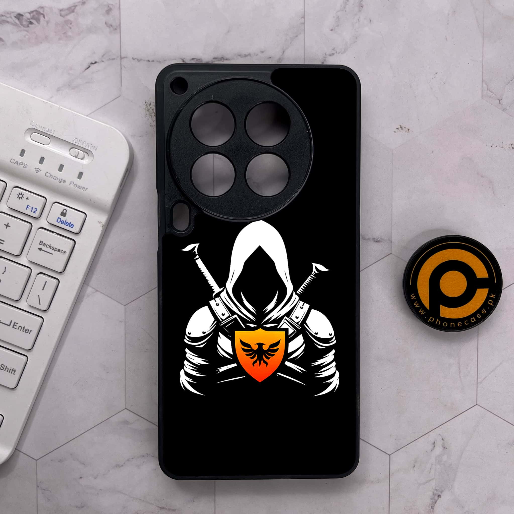 Tecno Camon 30 Premier - Minimalistic Design Series - Premium Metal Printed soft Bumper shock Proof Case