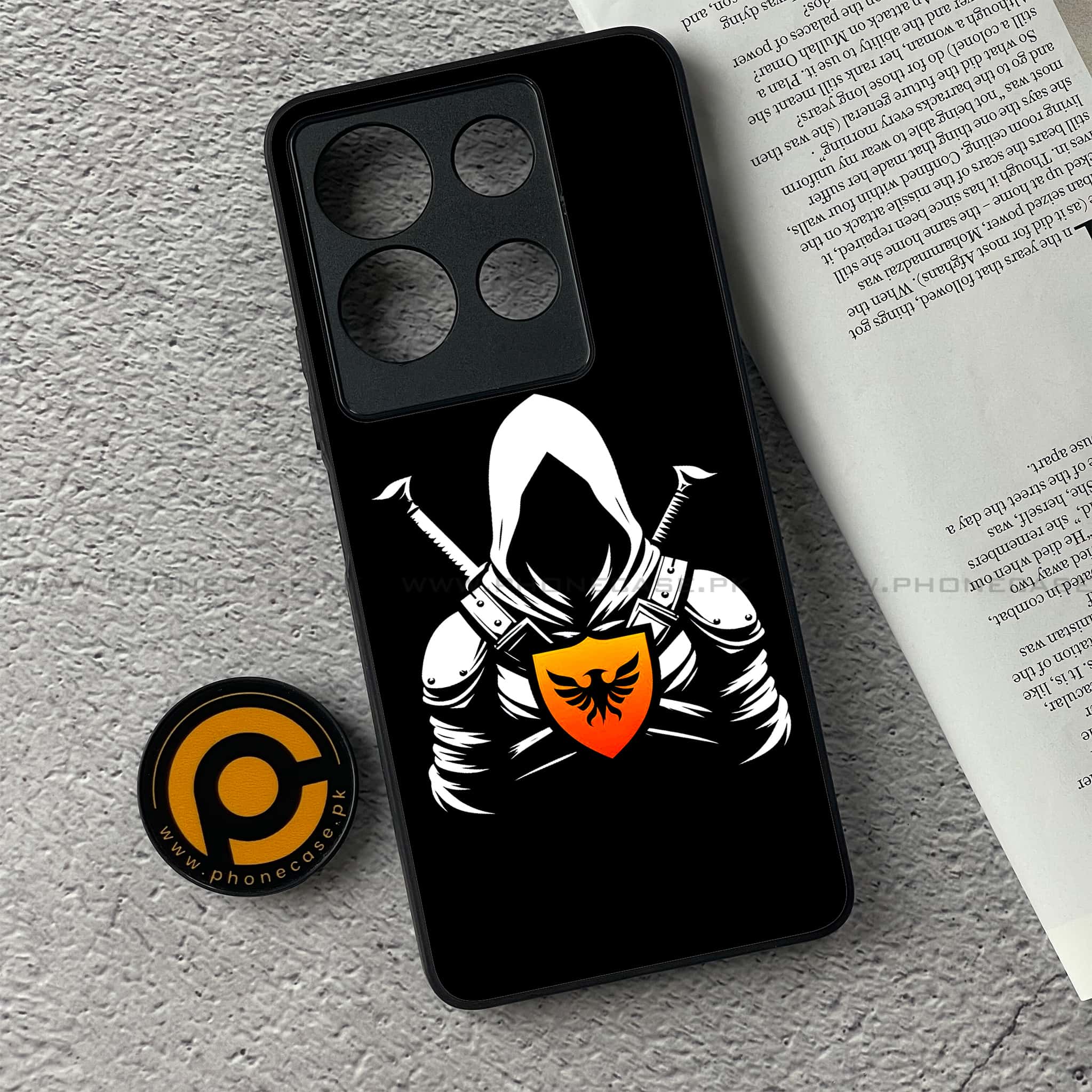Infinix Note 30 - Minimalistic Design Series - Premium Printed Glass soft Bumper shock Proof Case
