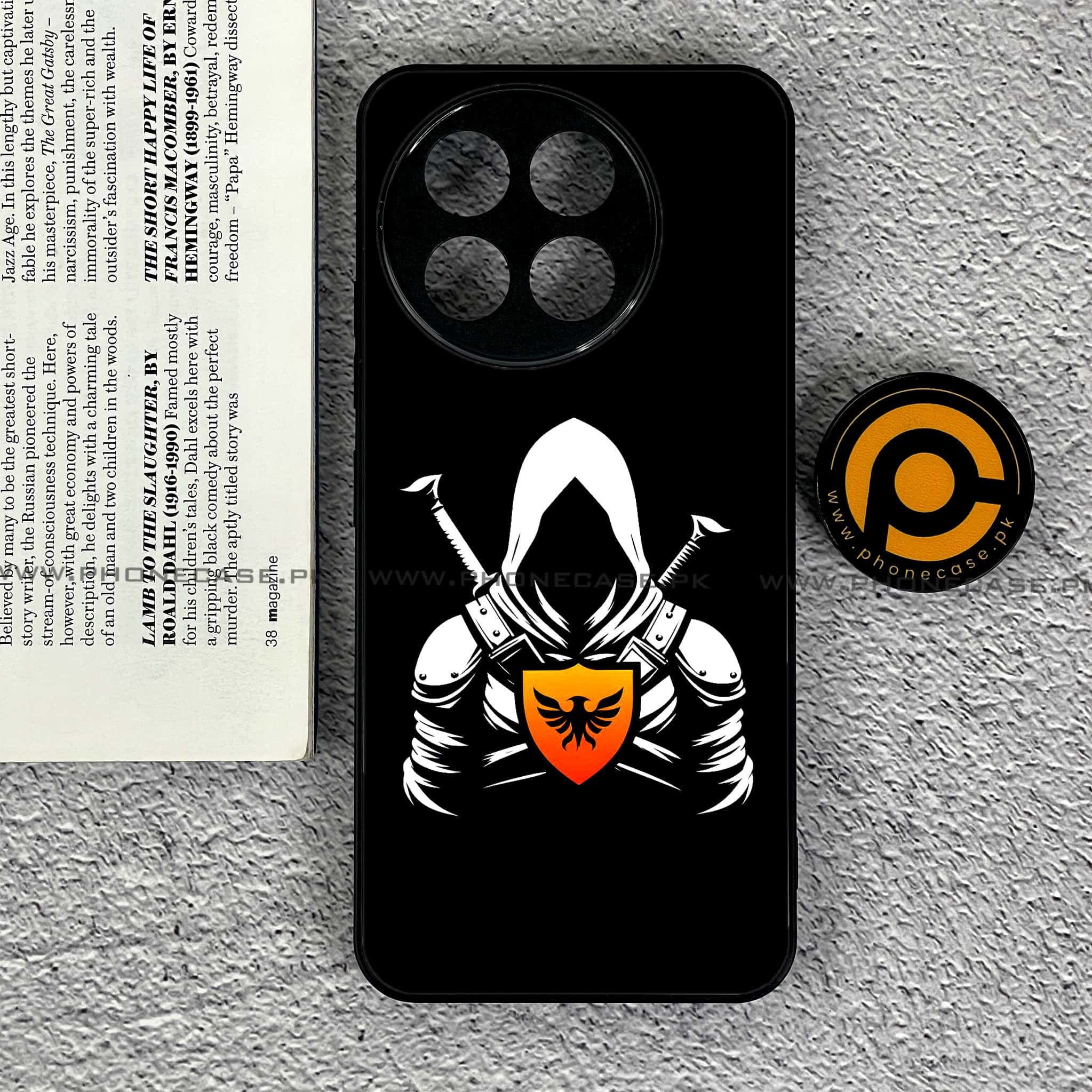 OnePlus 13R - Minimalistic Design Series - Premium Printed Glass soft Bumper shock Proof Case