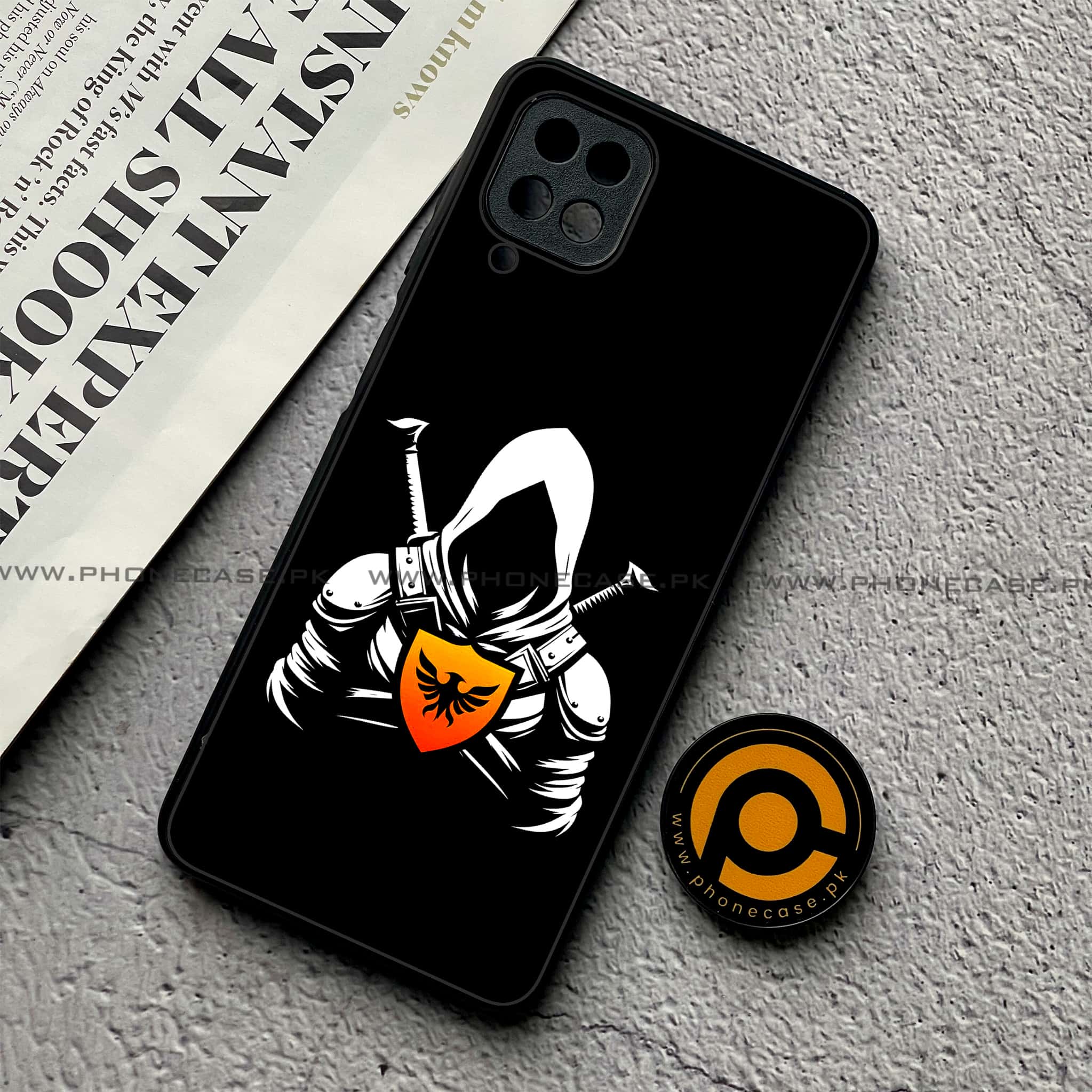 Samsung Galaxy A12 / A12 Nacho - Minimalistic Design Series - Premium Printed Glass soft Bumper shock Proof Case