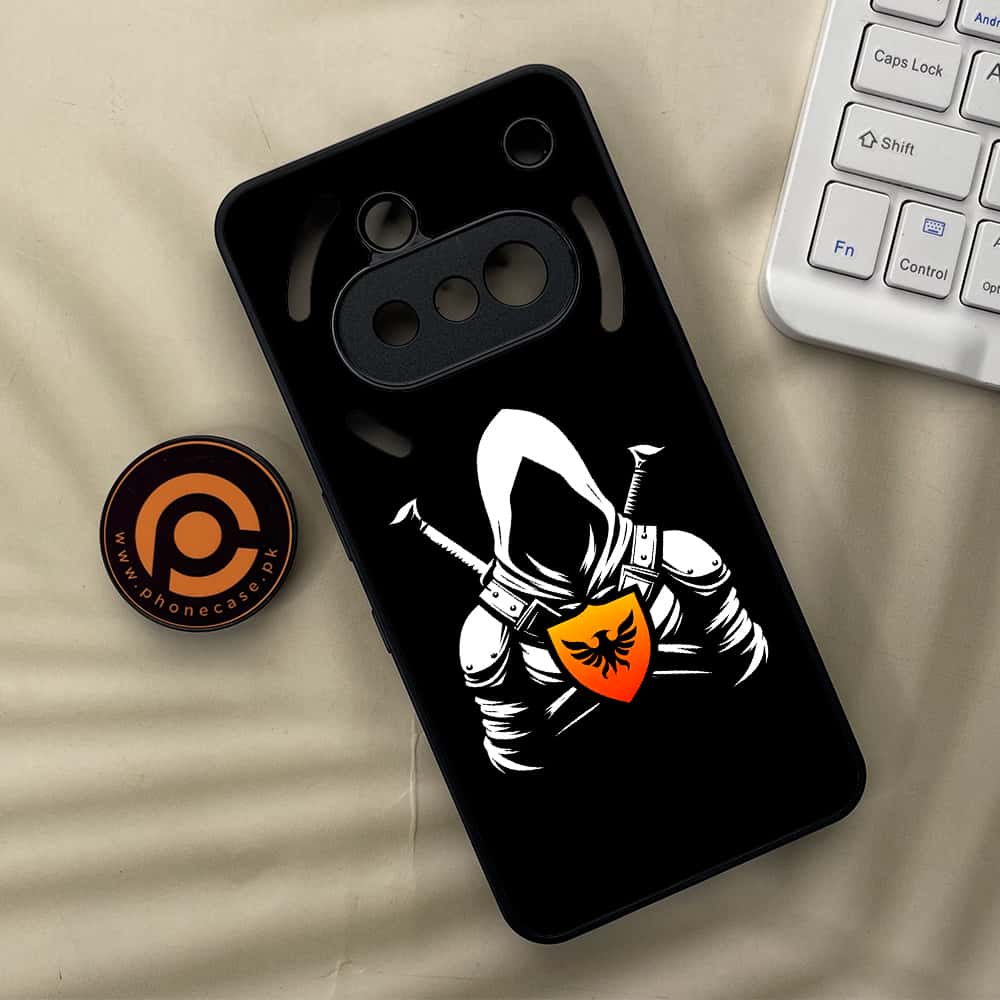 Nothing Phone 3a - Minimalistic Design Series - Premium Metal  Printed soft Bumper shock Proof Case