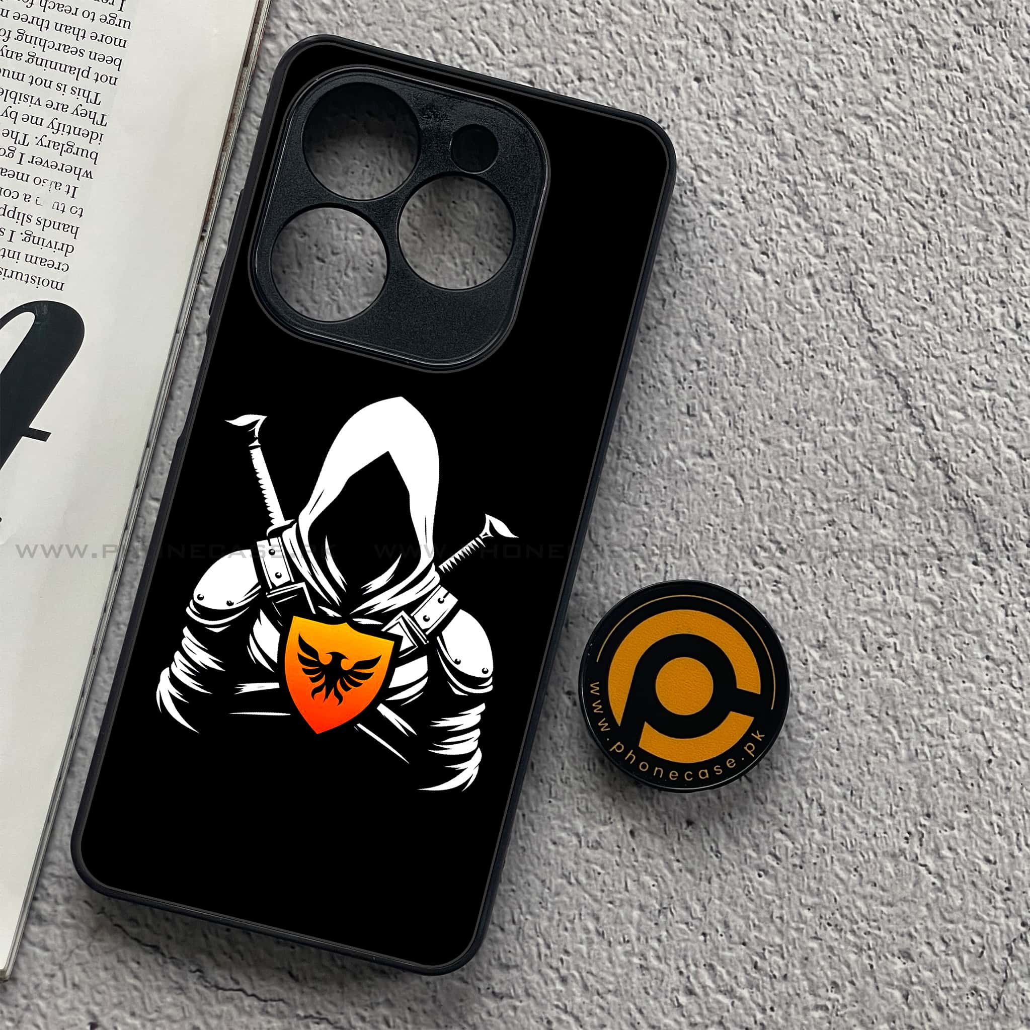 Infinix Smart 8 - Minimalistic Design Series - Premium Metal Printed soft Bumper shock Proof Case