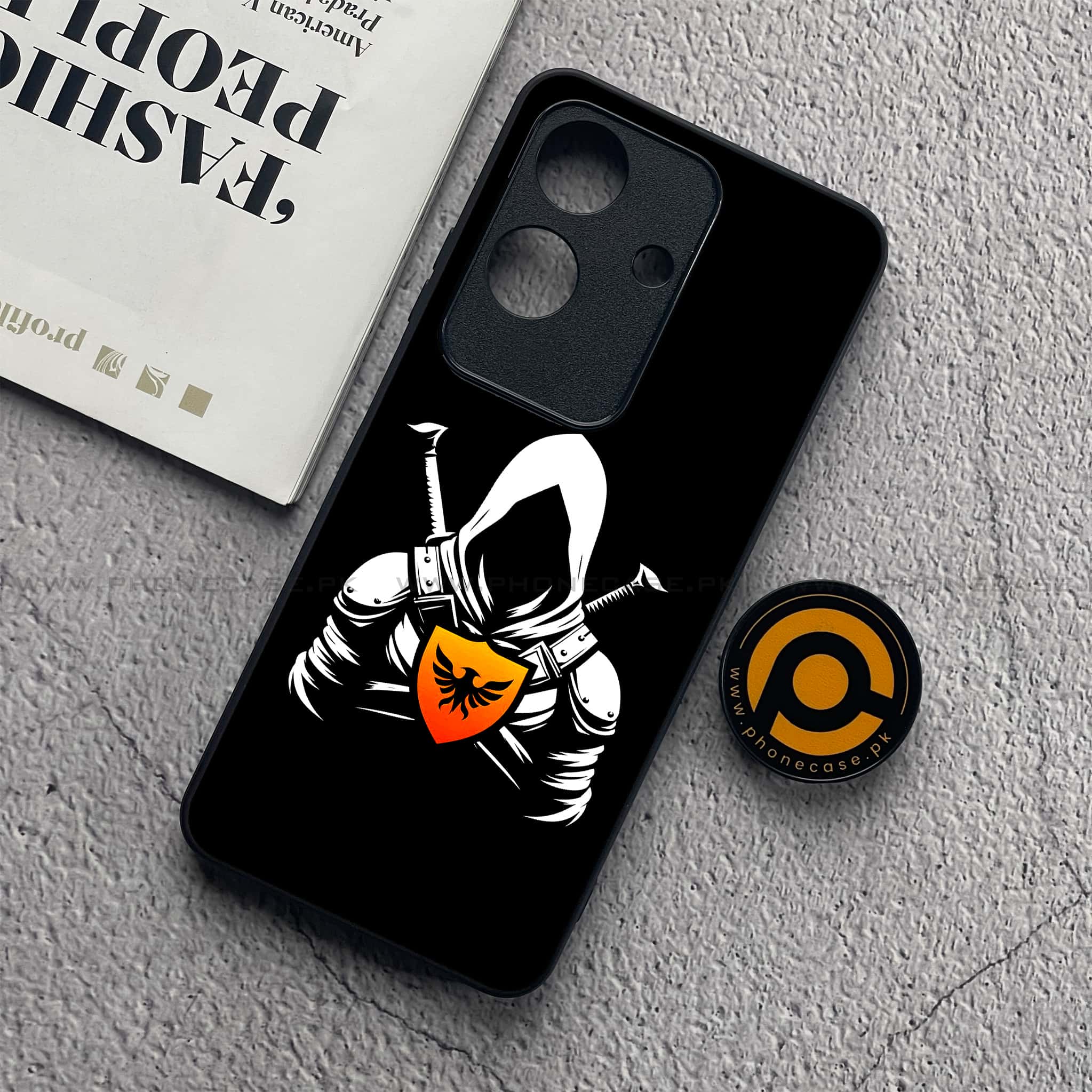 Realme Note 60x - Minimalistic Design Series - Premium Metal  Printed soft Bumper shock Proof Case