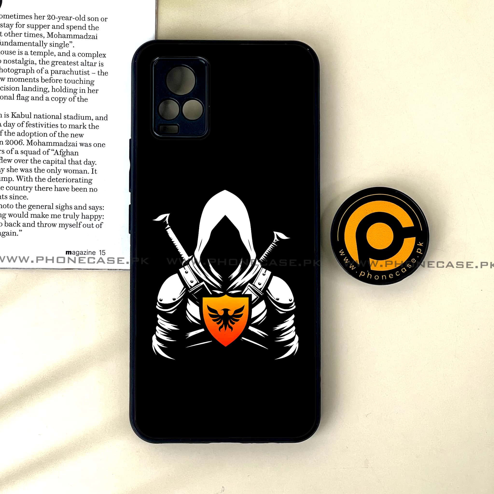 Vivo V20 - Minimalistic Design Series - Premium Printed Glass soft Bumper shock Proof Case