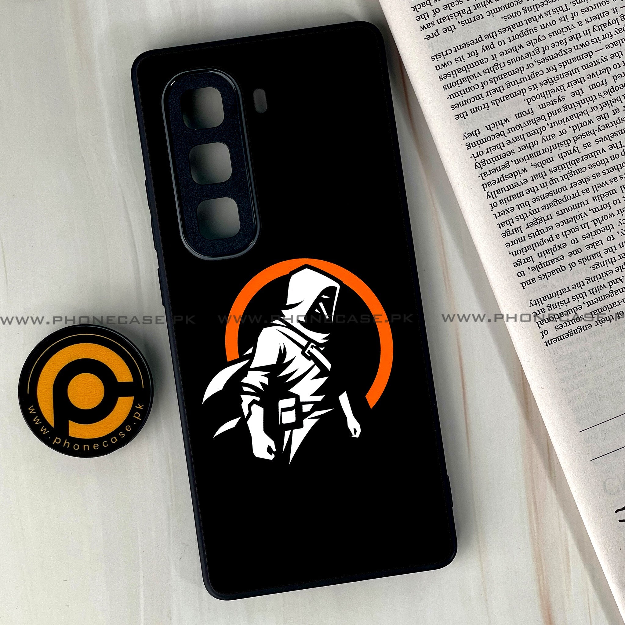 Infinix Hot 60 Pro Plus - Minimalistic Design Series - Premium Metal Printed soft Bumper shock Proof Case