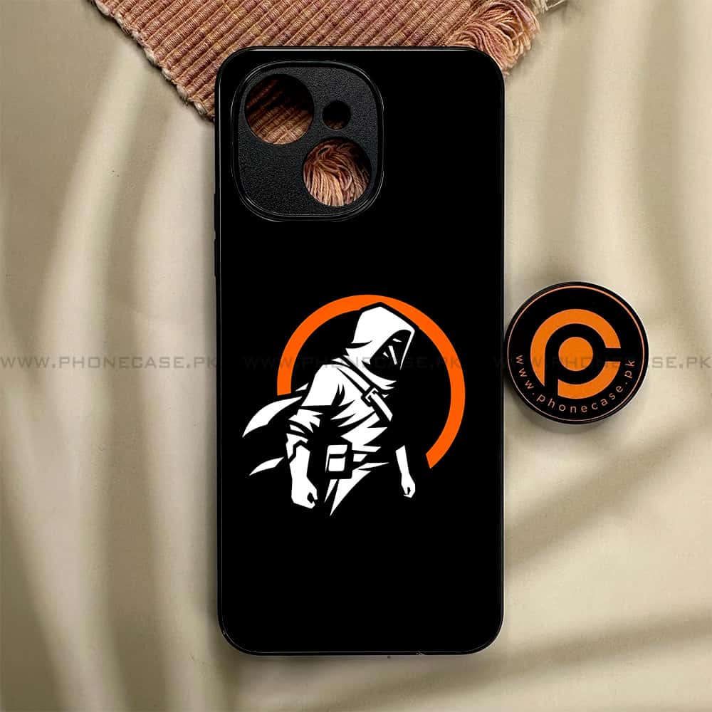 Tecno Spark 40C - Minimalistic Design Series - Premium Metal Printed soft Bumper shock Proof Case