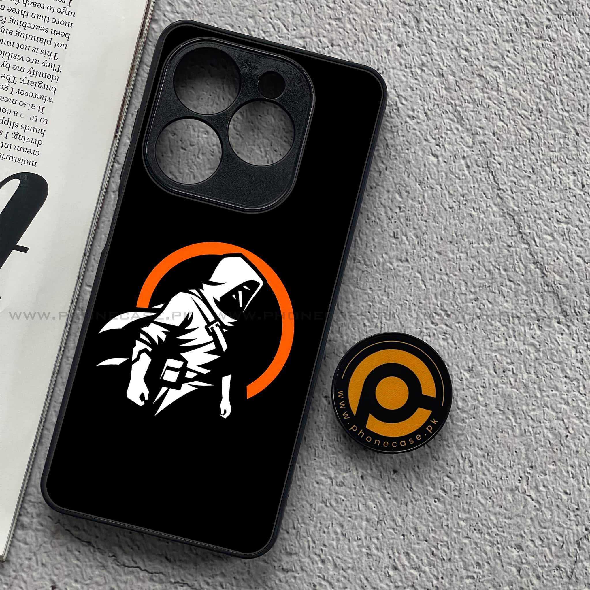 Realme C61 - Minimalistic Design Series - Premium Metal Printed soft Bumper shock Proof Case