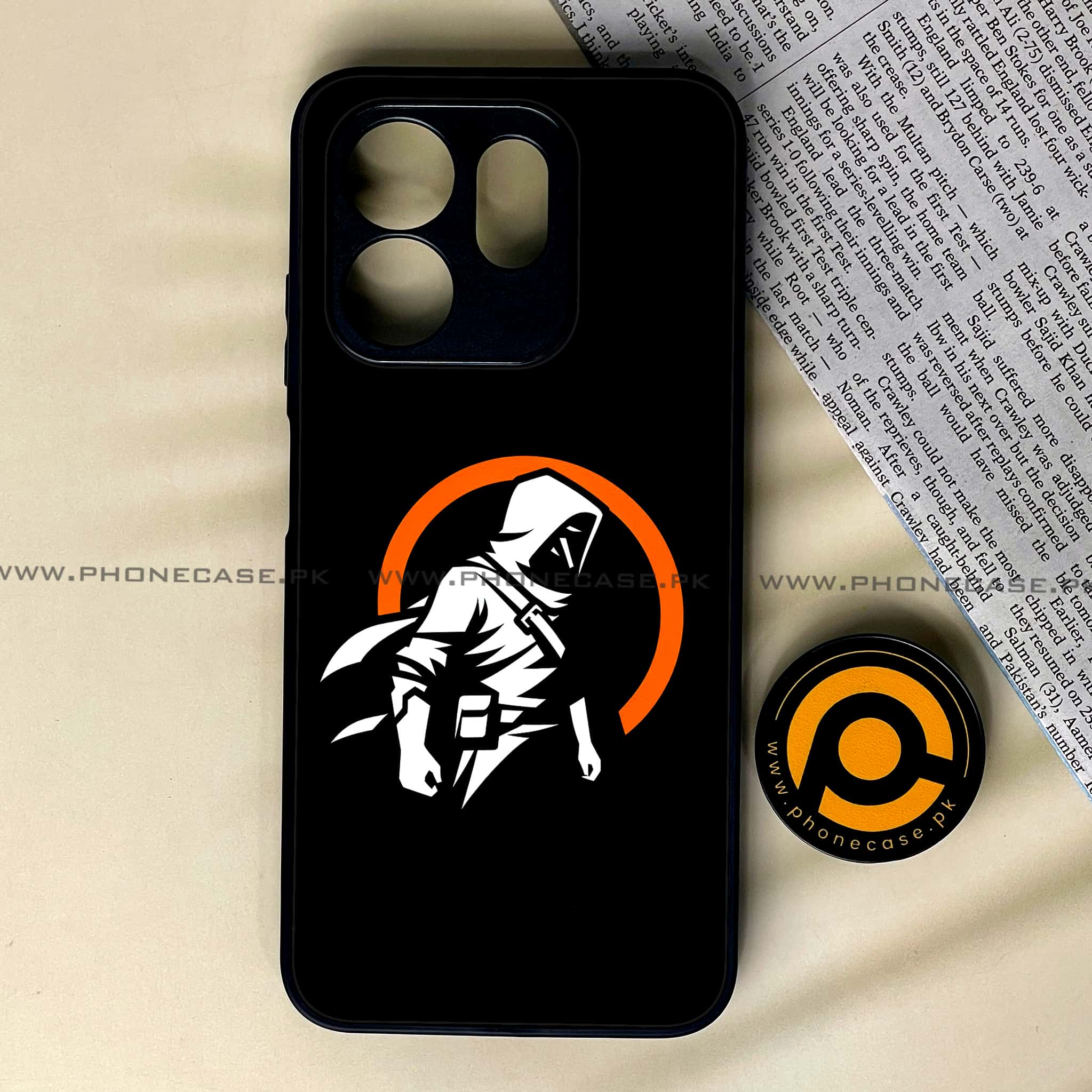 Infinix Smart 9 HD - Minimalistic Design - Premium Metal Printed soft Bumper shock Proof Case