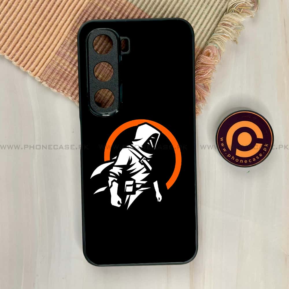 Infinix Hot 60i - Minimalistic Design Series - Premium Metal Printed soft Bumper shock Proof Case