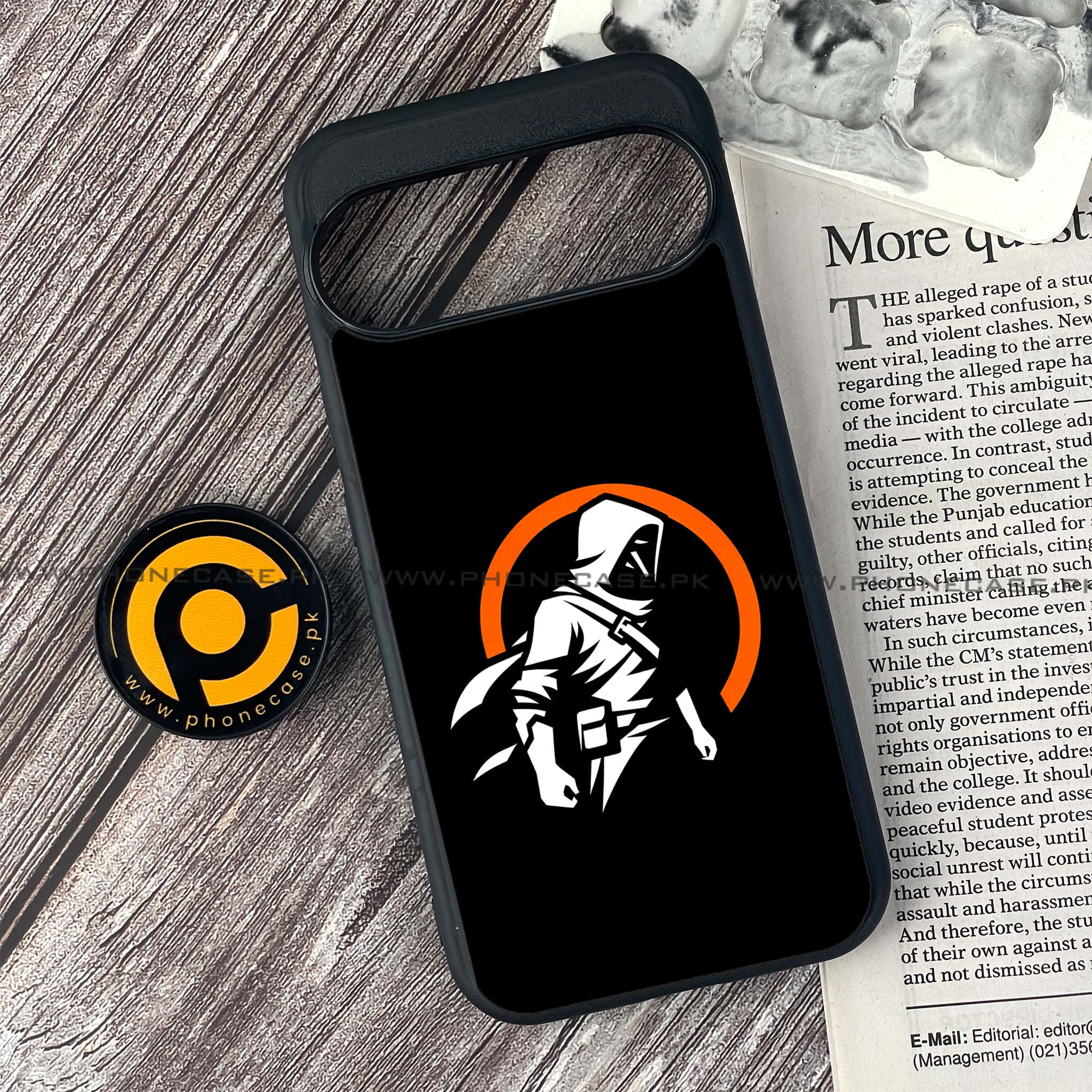 Google Pixel 9 Pro - Minimalistic Design Series - Premium Metal Printed soft Bumper Shock Proof Case