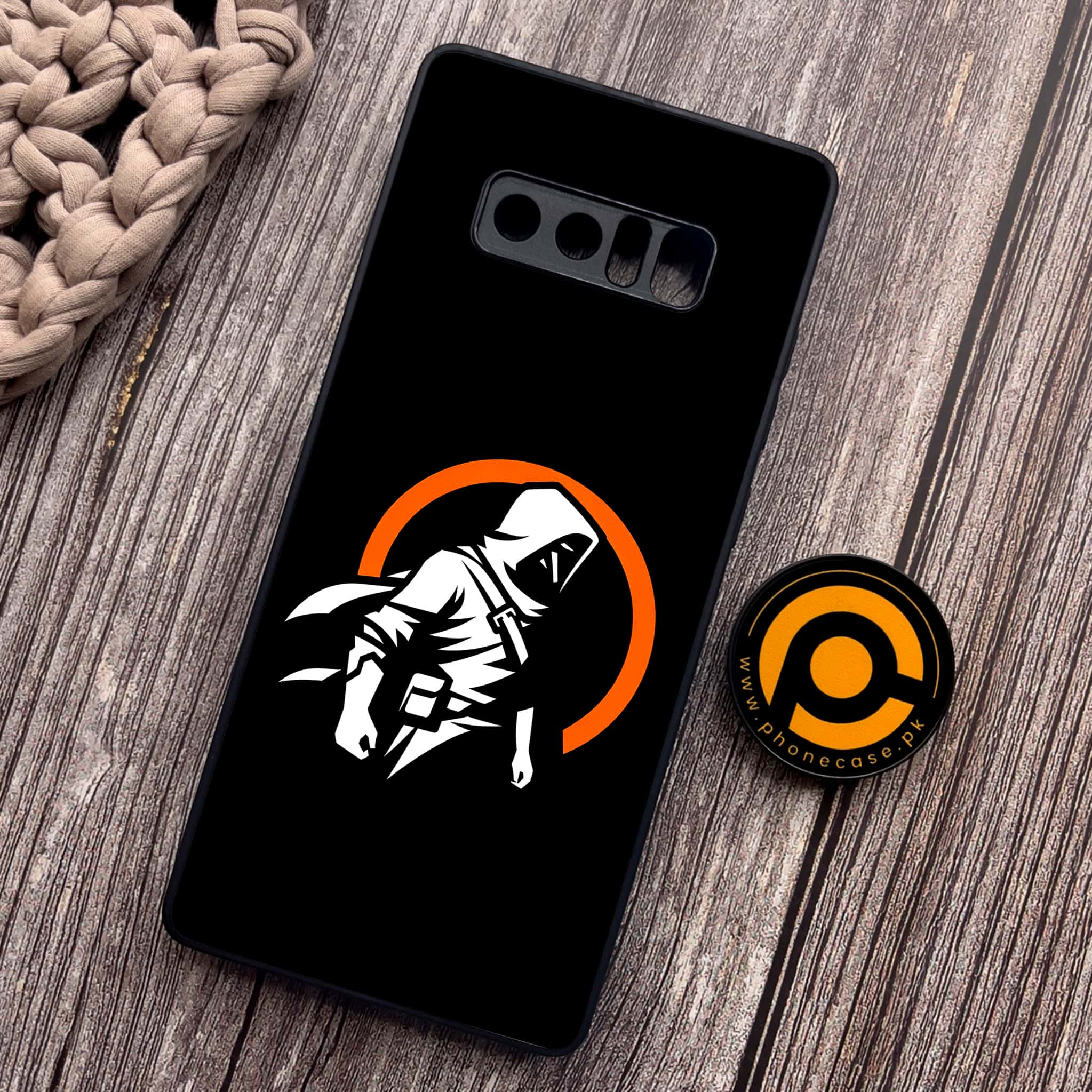 Samsung Galaxy Note 8 - Minimalistic Design Series - Premium Metal Printed soft Bumper shock Proof Case