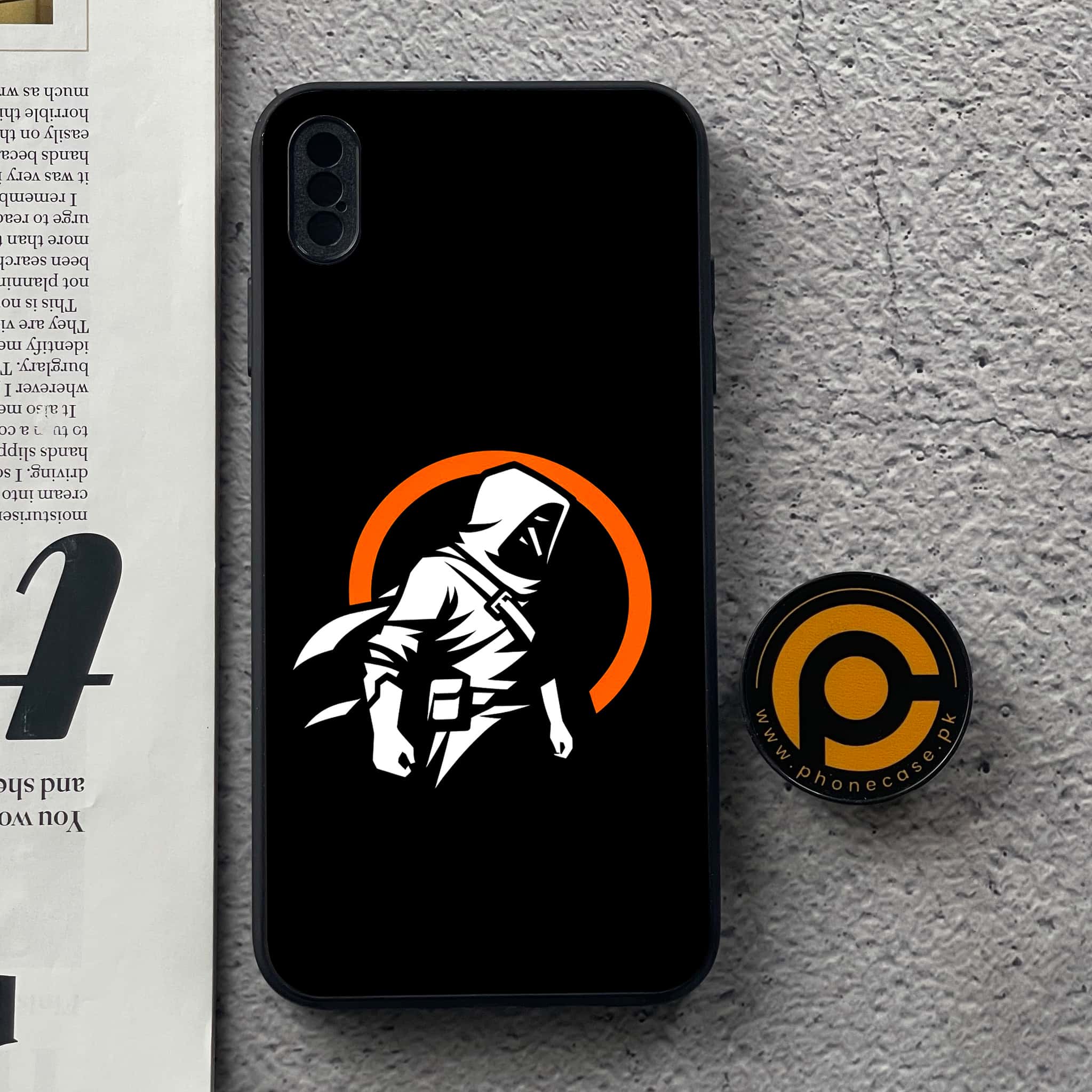 iPhone Xs Max - Minimalistic Design Series - Premium Metal  Printed soft Bumper shock Proof Case