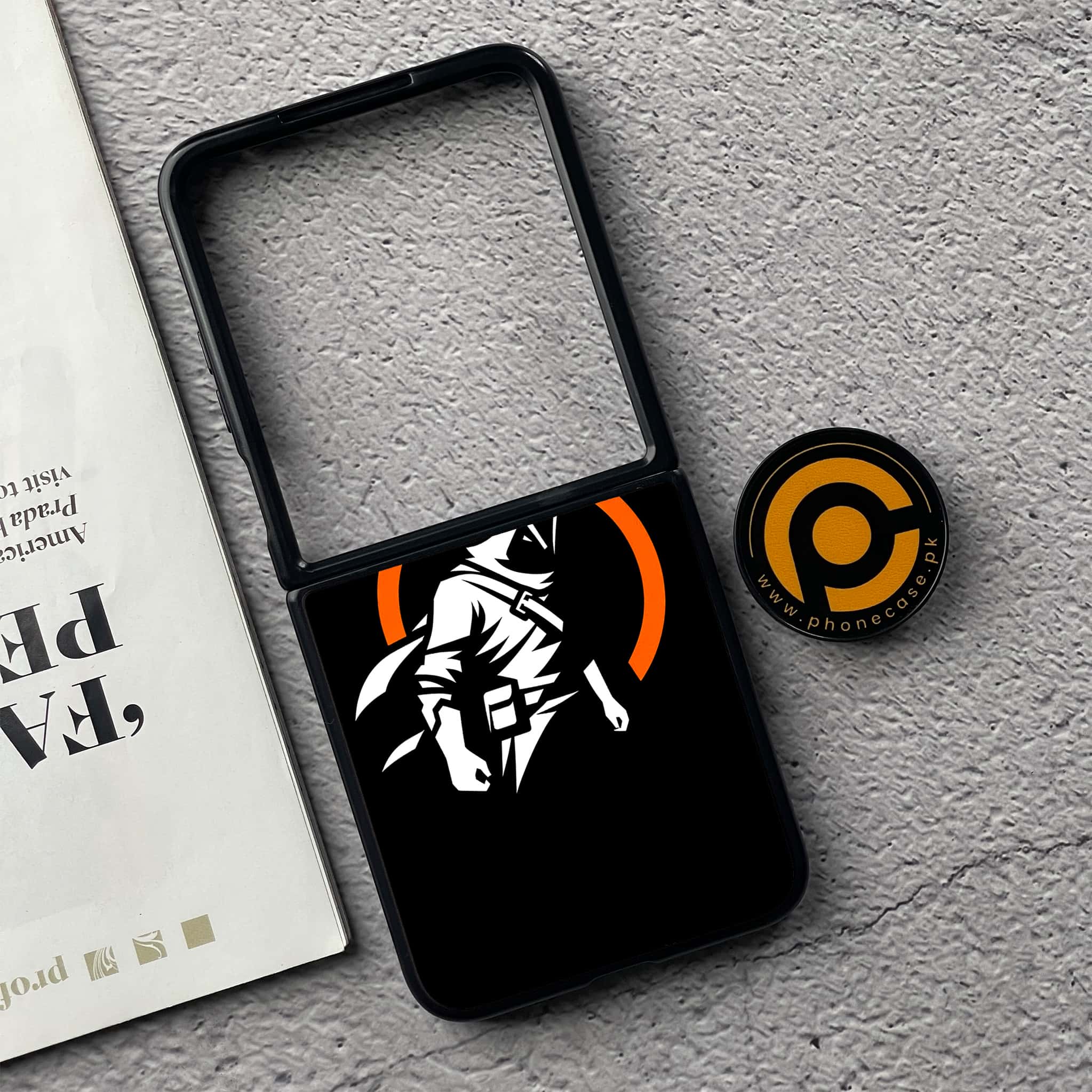Xiaomi Mix Flip - Minimalistic Design Series - Premium Metal  Printed soft Bumper shock Proof Case