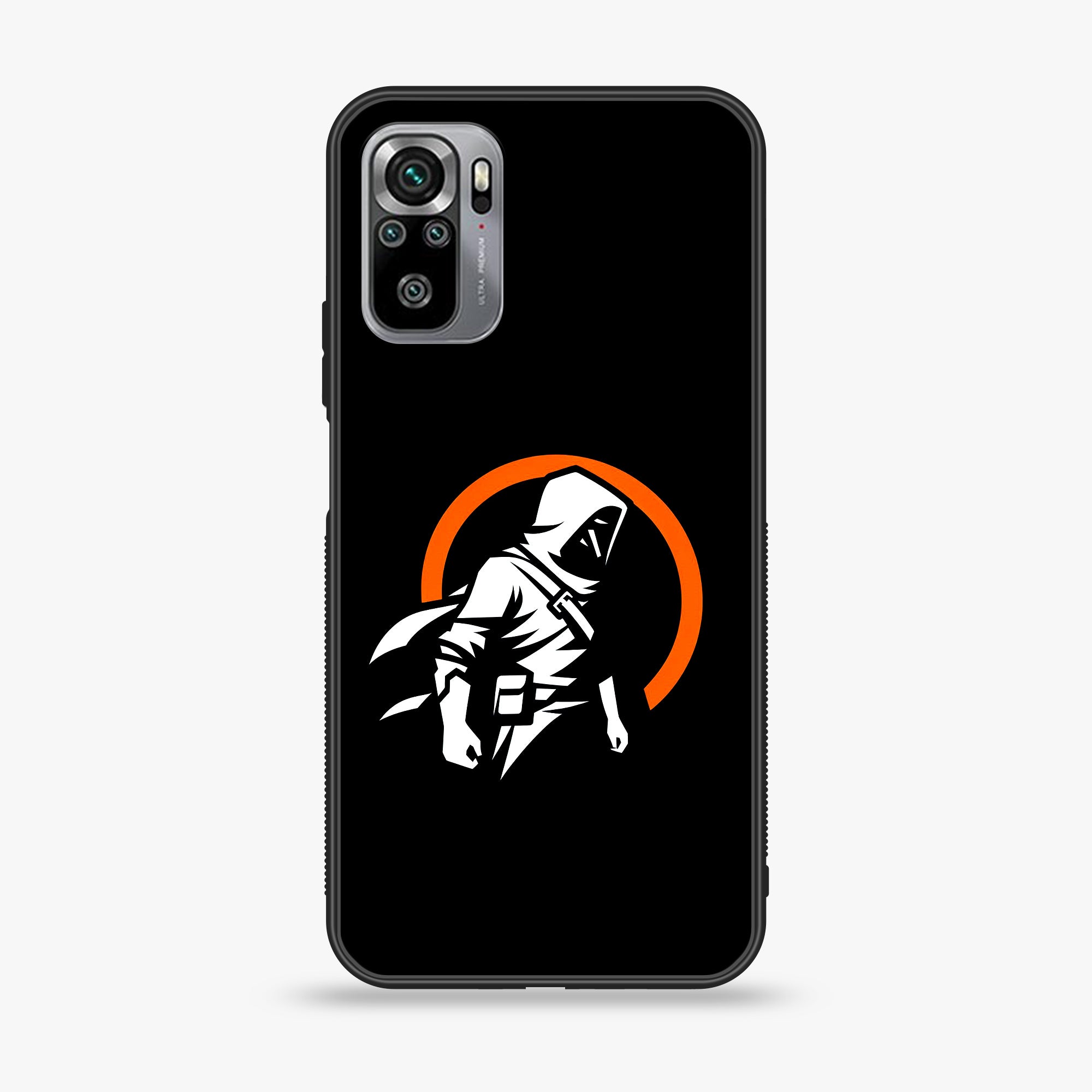 Xiaomi Redmi Note 10S- Minimalistic Design - Premium Printed Glass soft Bumper shock Proof Case