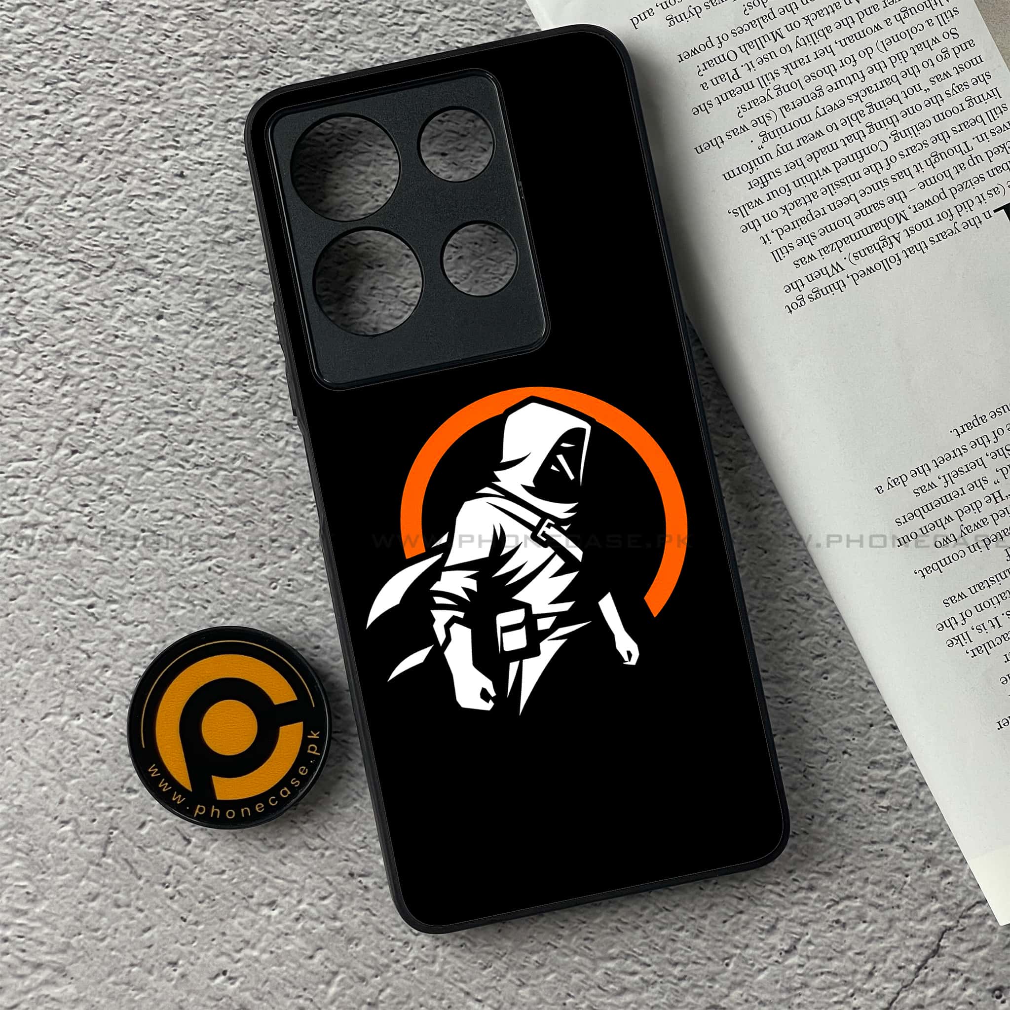 Infinix Note 30 - Minimalistic Design Series - Premium Printed Glass soft Bumper shock Proof Case