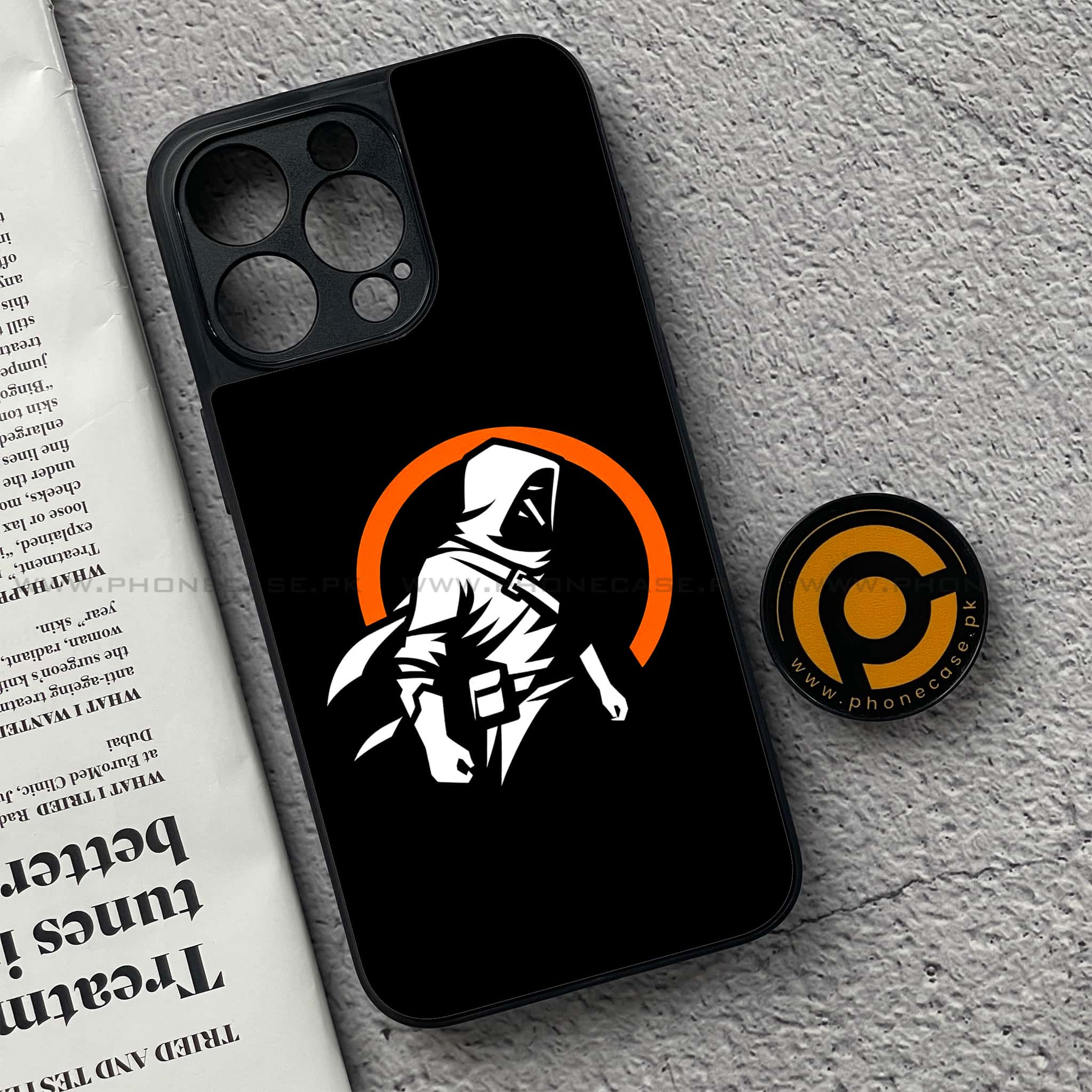 iPhone 15 Pro - Minimalistic Design Series - Premium Metal Printed soft Bumper shock Proof Case
