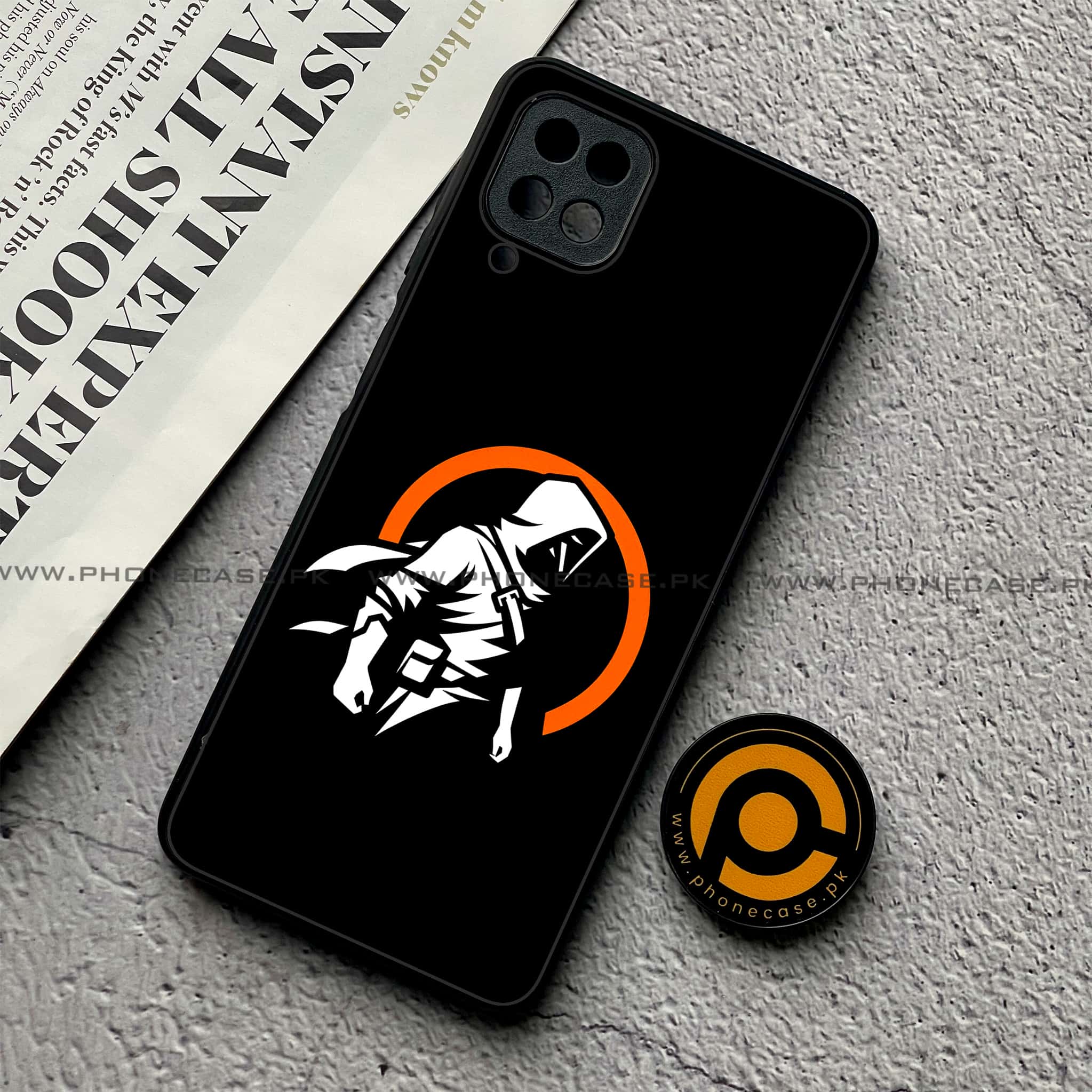 Samsung Galaxy A12 / A12 Nacho - Minimalistic Design Series - Premium Printed Glass soft Bumper shock Proof Case