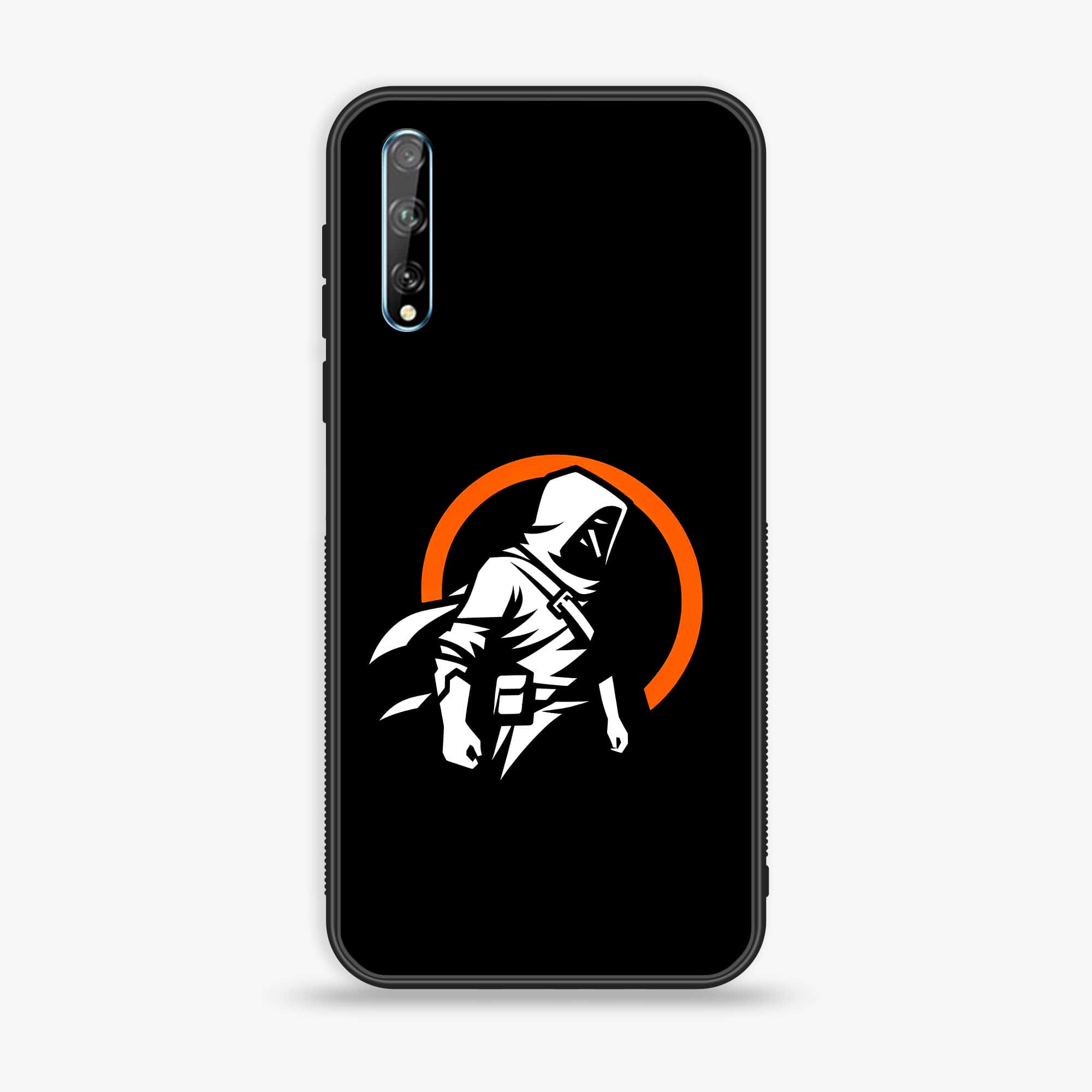 Huawei Y8p -  Minimalistic Design Series - Premium Printed Glass soft Bumper shock Proof Case