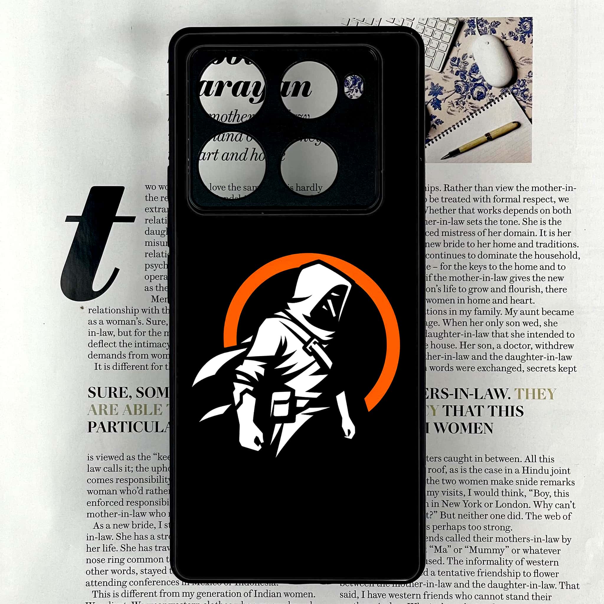 Infinix Note 40 Pro Plus - Minimalistic Design Series - Premium Metal Printed soft Bumper shock Proof Case