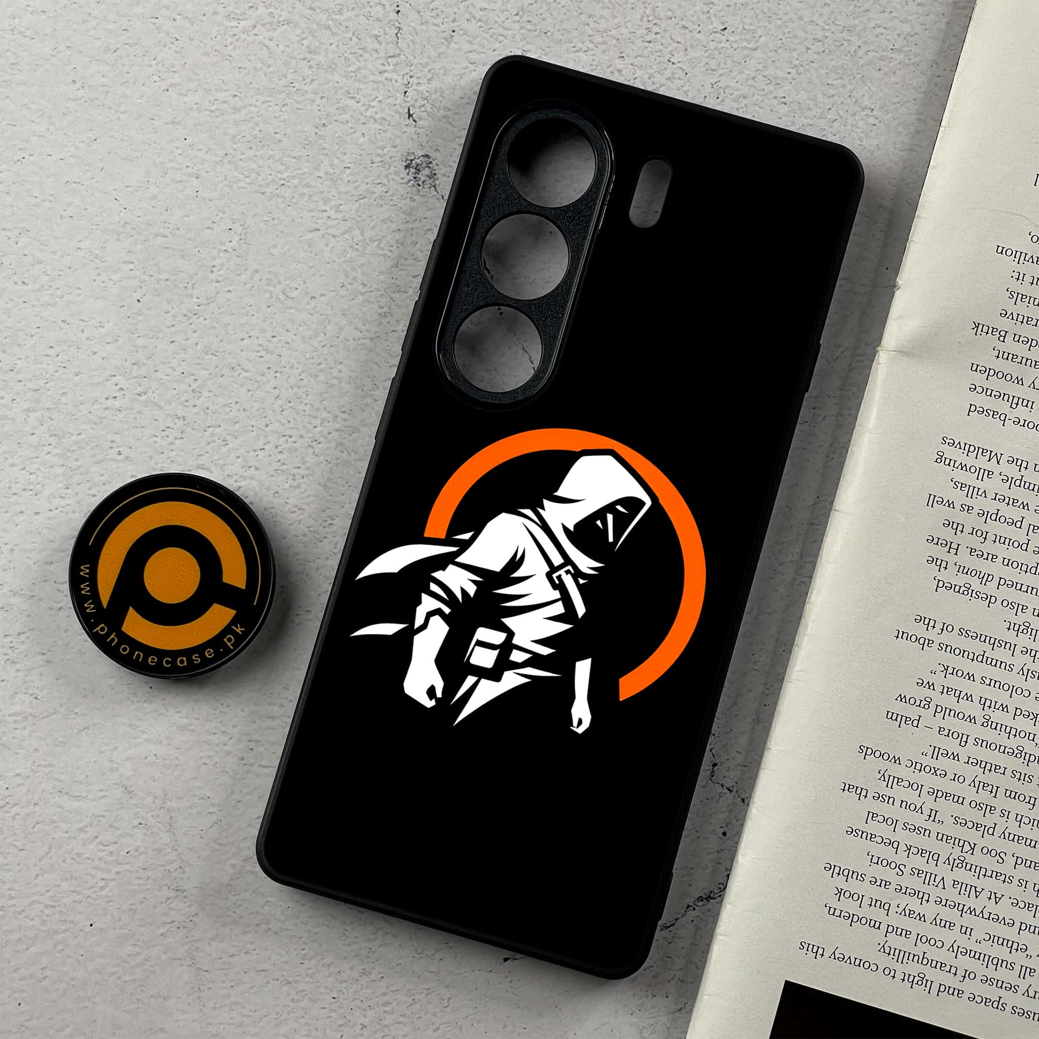 Tecno Camon 40 - Minimalistic Design Series - Premium Metal Printed Soft Bumper Shockproof Case