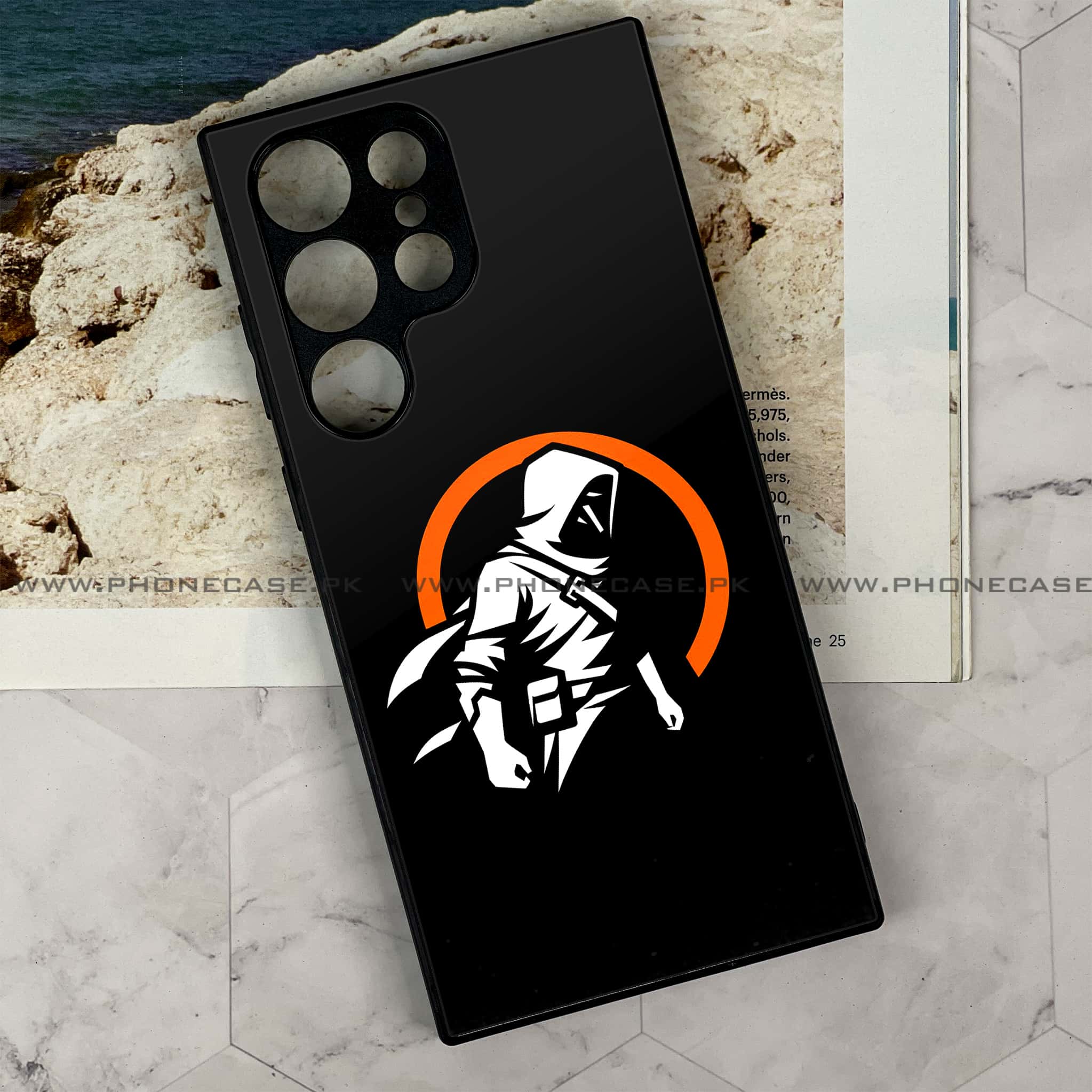 Samsung Galaxy S22 Ultra - Minimalistic Design Series - Premium Metal Printed soft Bumper shock Proof Case