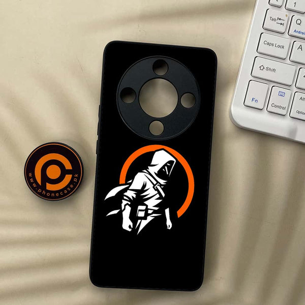 HONOR X9b 5G - Minimalistic Design 1  - Premium Metal  Printed soft Bumper shock Proof Case CS-39379