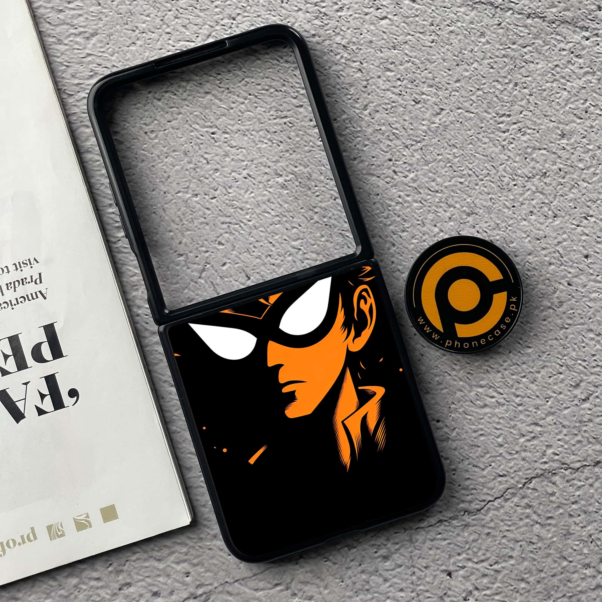 Xiaomi Mix Flip - Minimalistic Design Series - Premium Metal  Printed soft Bumper shock Proof Case