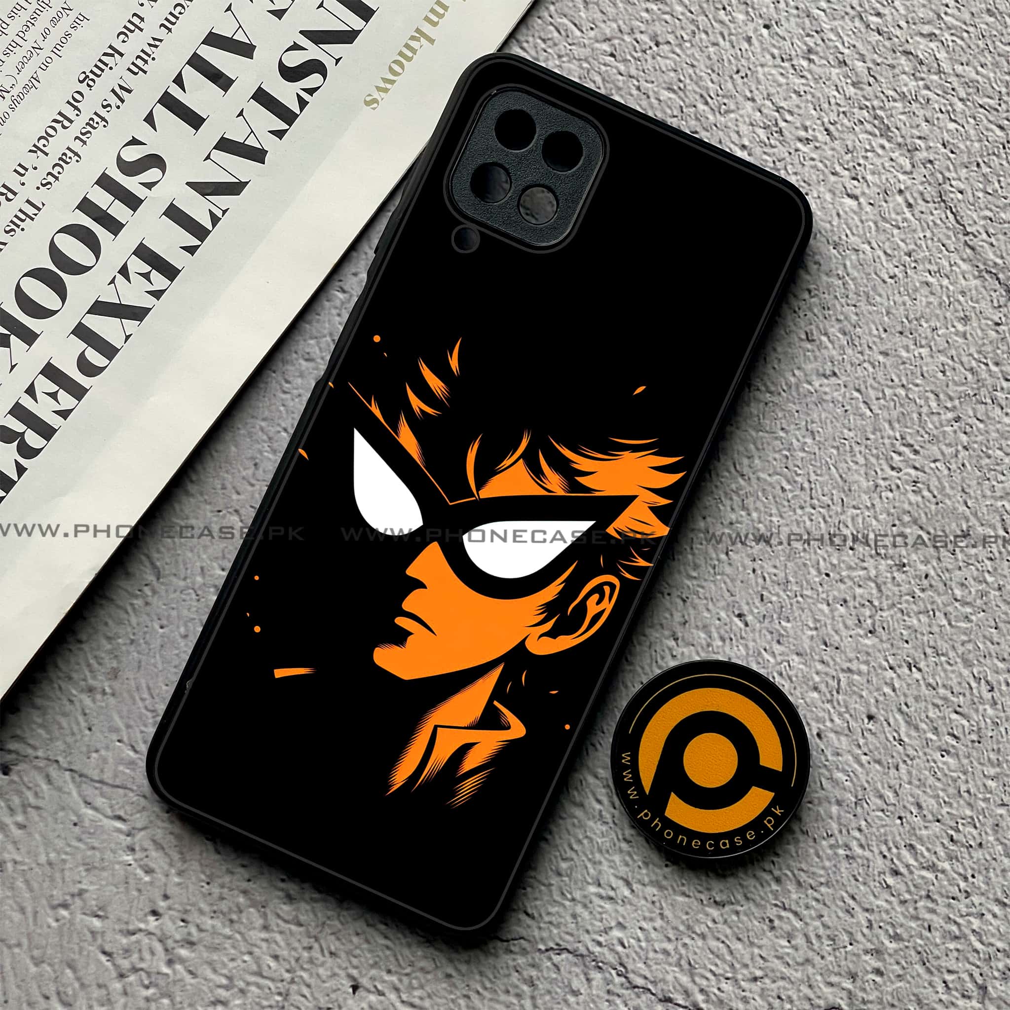Samsung Galaxy A12 / A12 Nacho - Minimalistic Design Series - Premium Printed Glass soft Bumper shock Proof Case